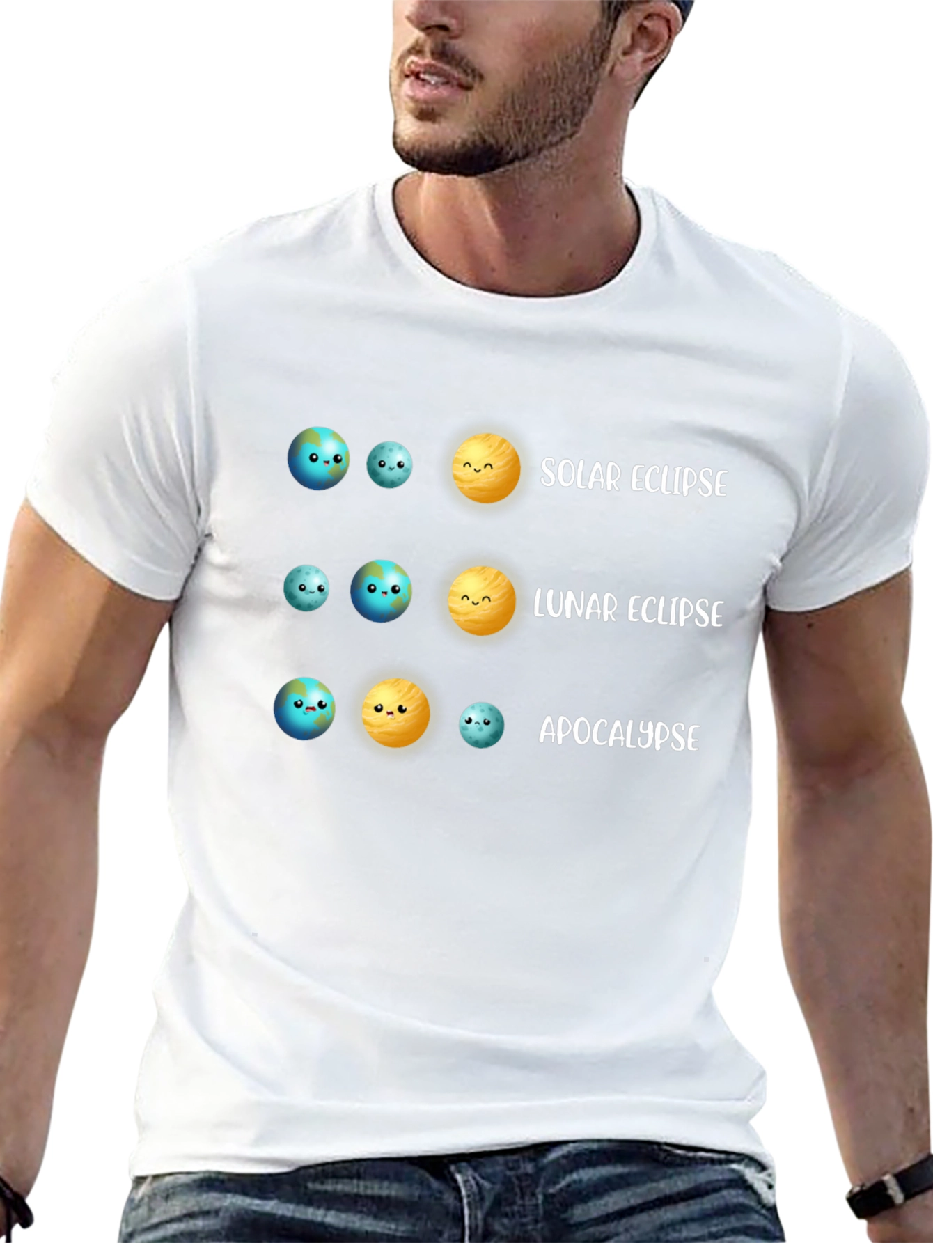 Solar & Lunar Eclipse T-Shirt Astronomy Humor Tee