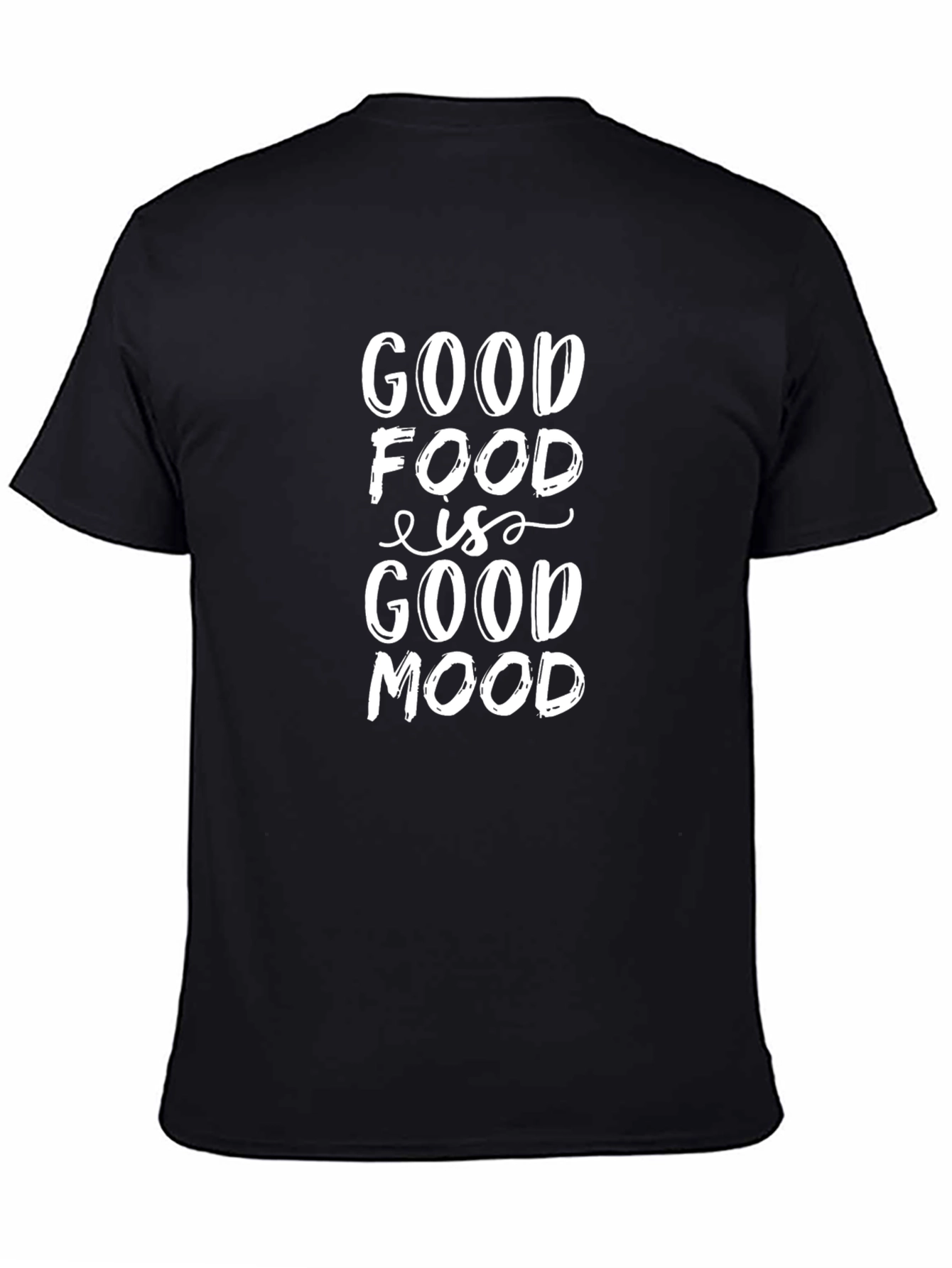 Good Food Is Good Mood Black T-Shirt - Mens