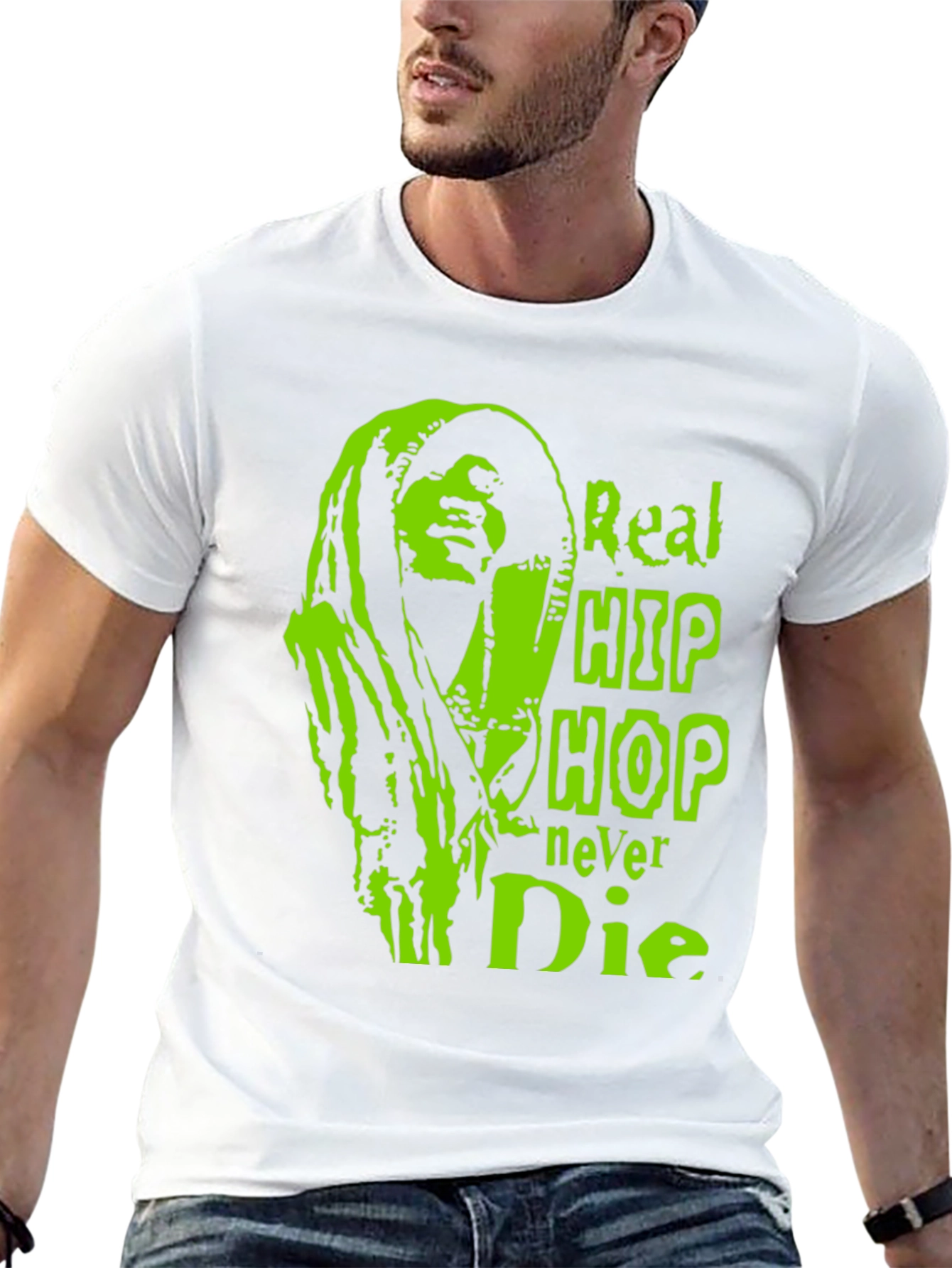 Real Hip Hop Never Die Graphic T-Shirt