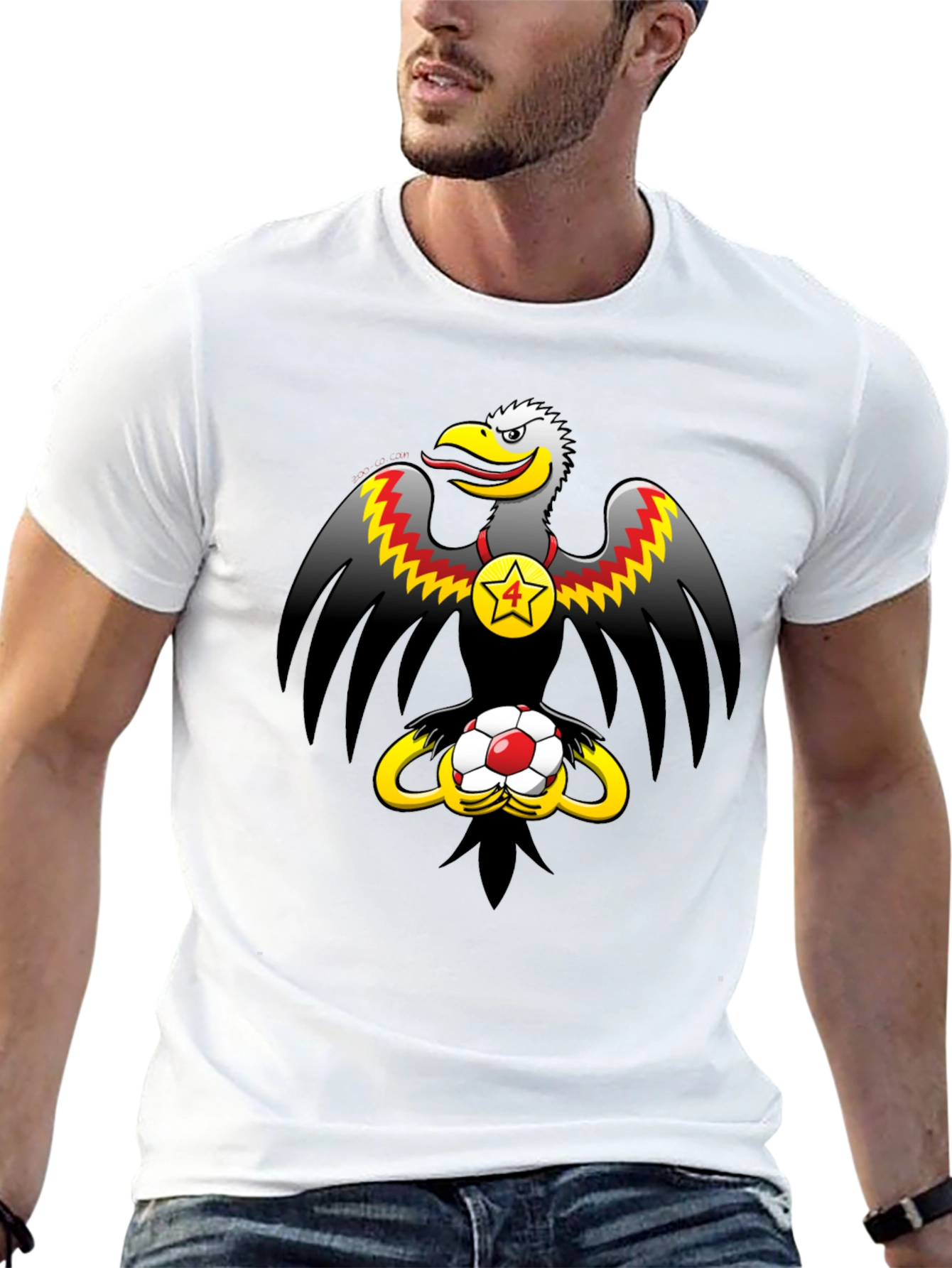 Eagle & Soccer Ball Graphic T-Shirt