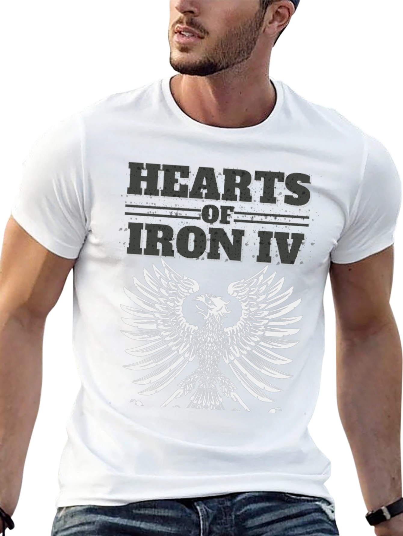 Hearts of Iron IV Eagle Black T-Shirt