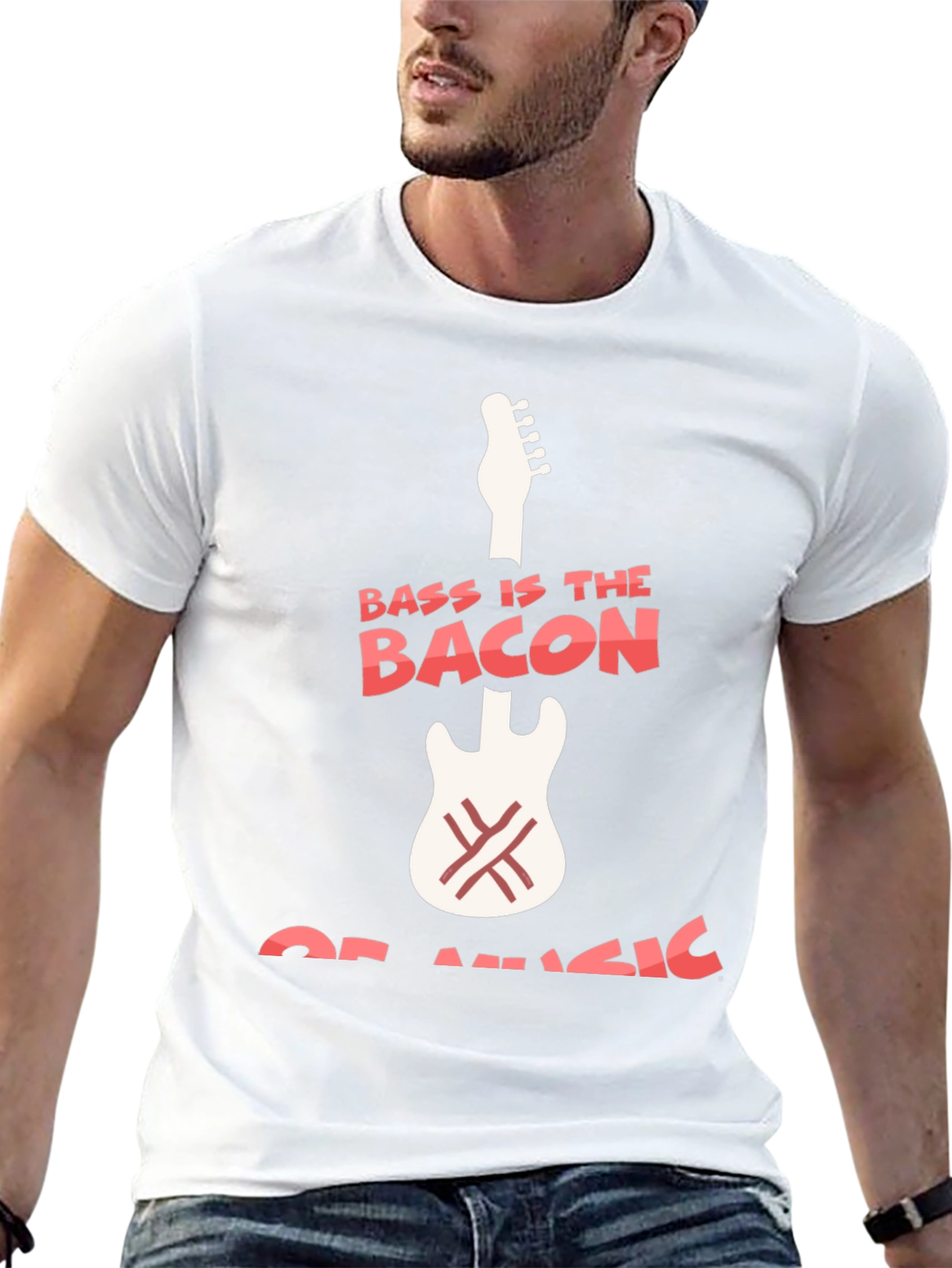 Bass Is The Bacon Of Music Graphic T-Shirt