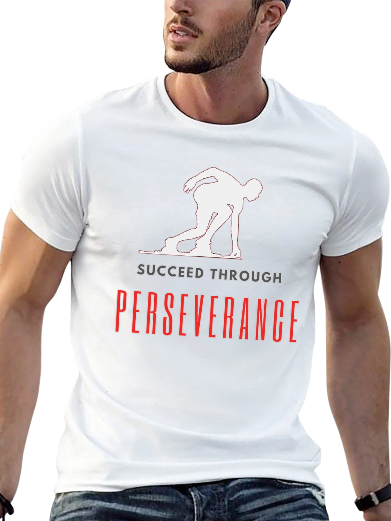Succeed Through Perseverance Black T-Shirt