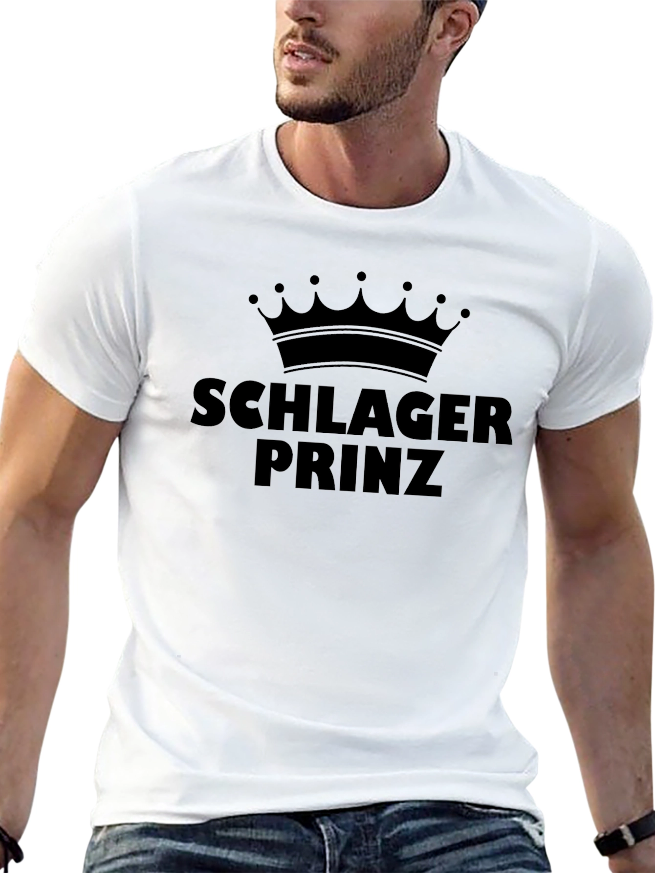 Schlager Prinz Black T-Shirt