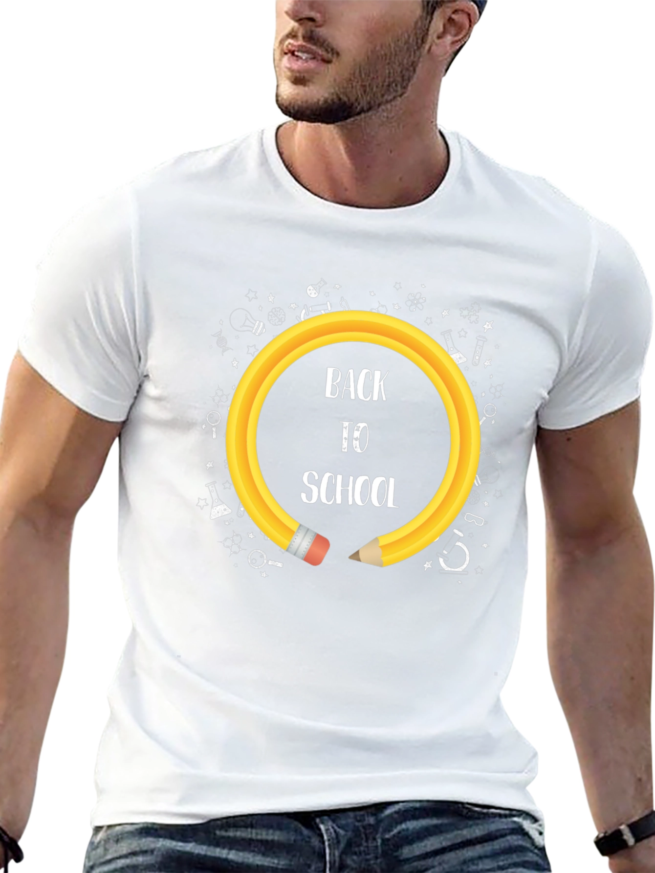 Back To School Pencil Circle T-Shirt