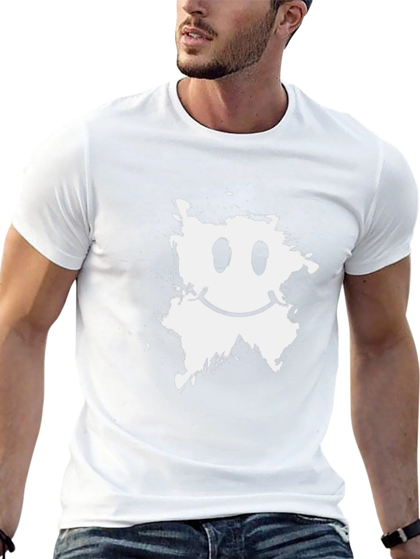 Smiley Face Graphic T-Shirt