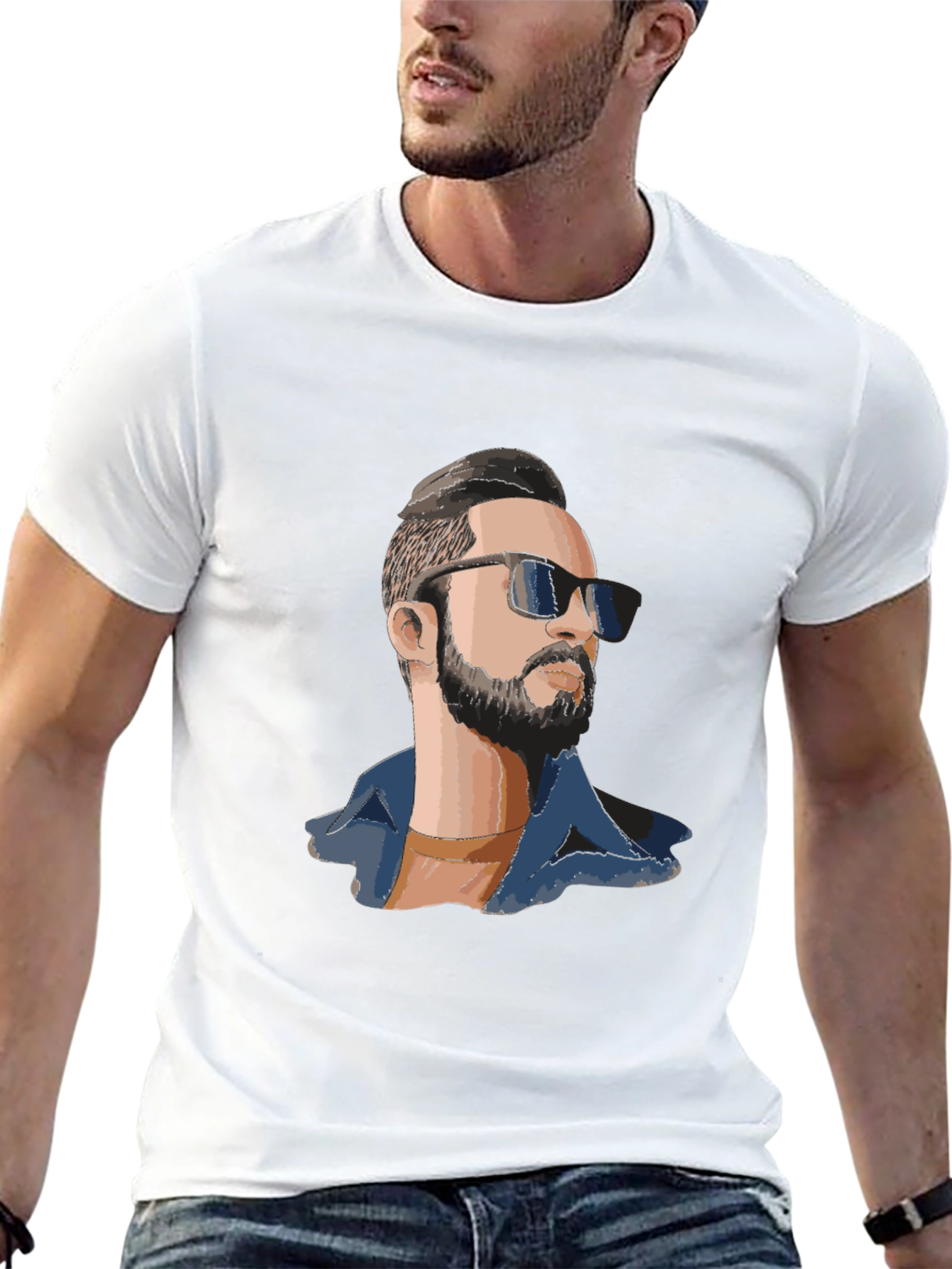 Cool Graphic T-Shirt - Man with Sunglasses