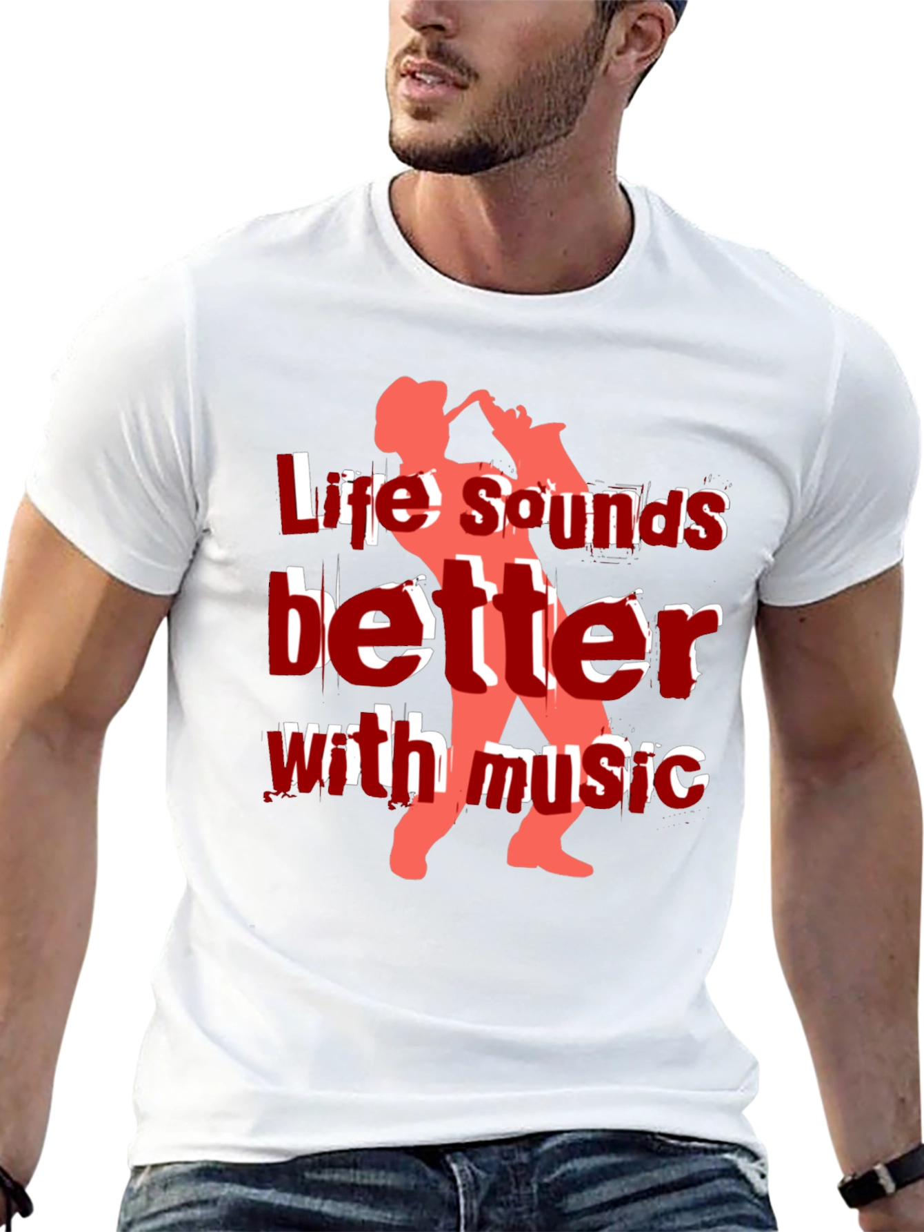 Life Sounds Better with Music Graphic Tee
