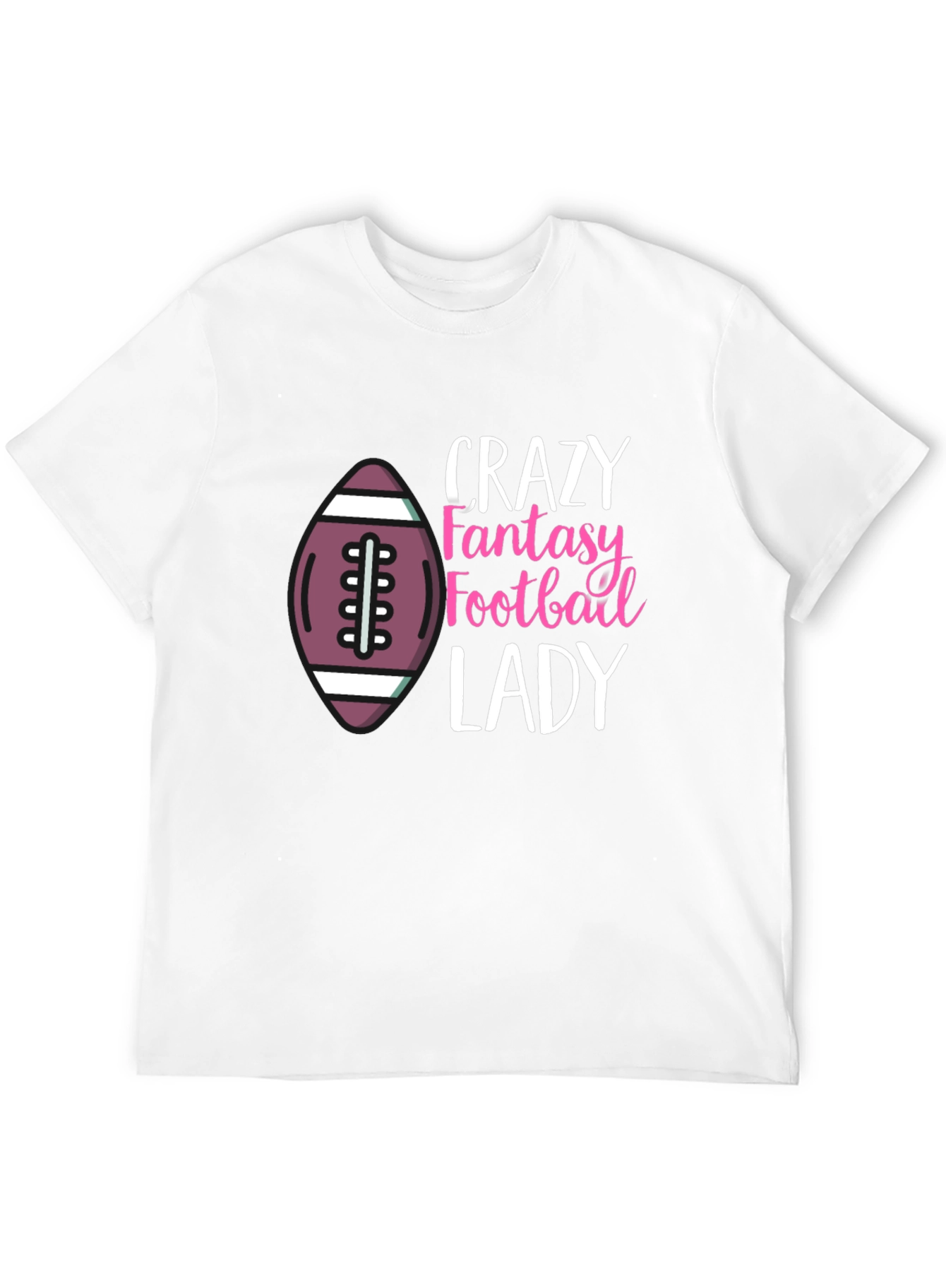 Crazy Fantasy Football Lady T-Shirt