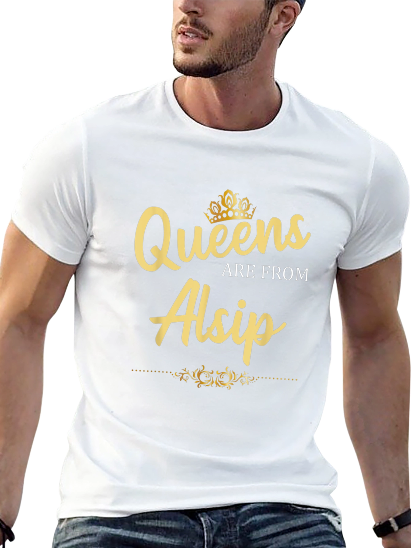 Queens Are From Alsip - Novelty Graphic T-Shirt