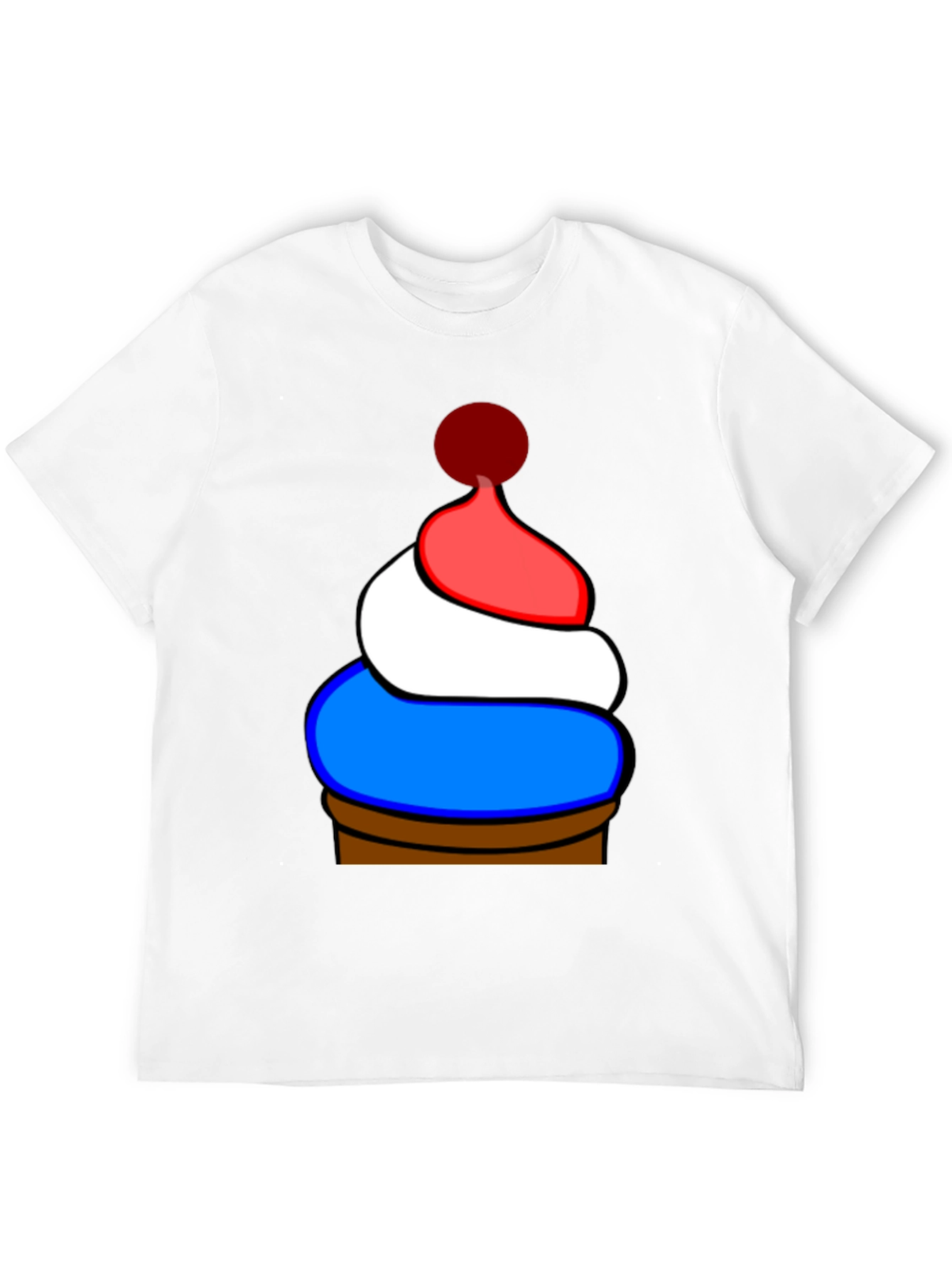 Novelty Patriotic Cupcake T-Shirt