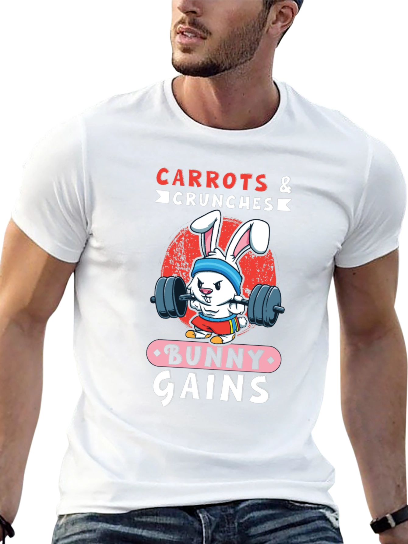 Bunny Gains T-Shirt - Carrots & Crunches