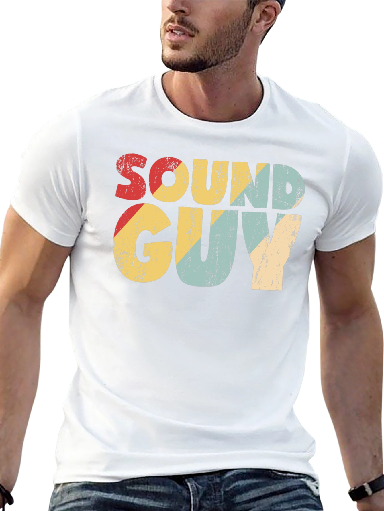 Retro Sound Guy T-Shirt - Music Lover Tee