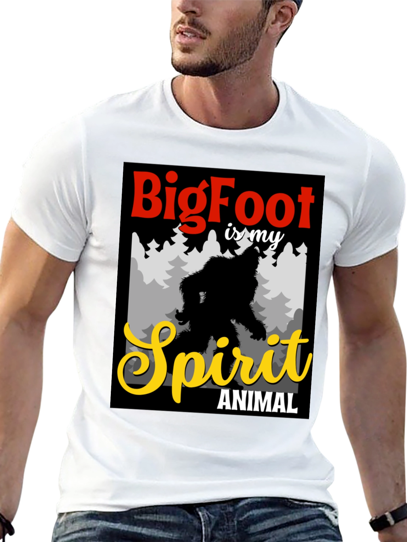 Bigfoot Spirit Animal Graphic Tee