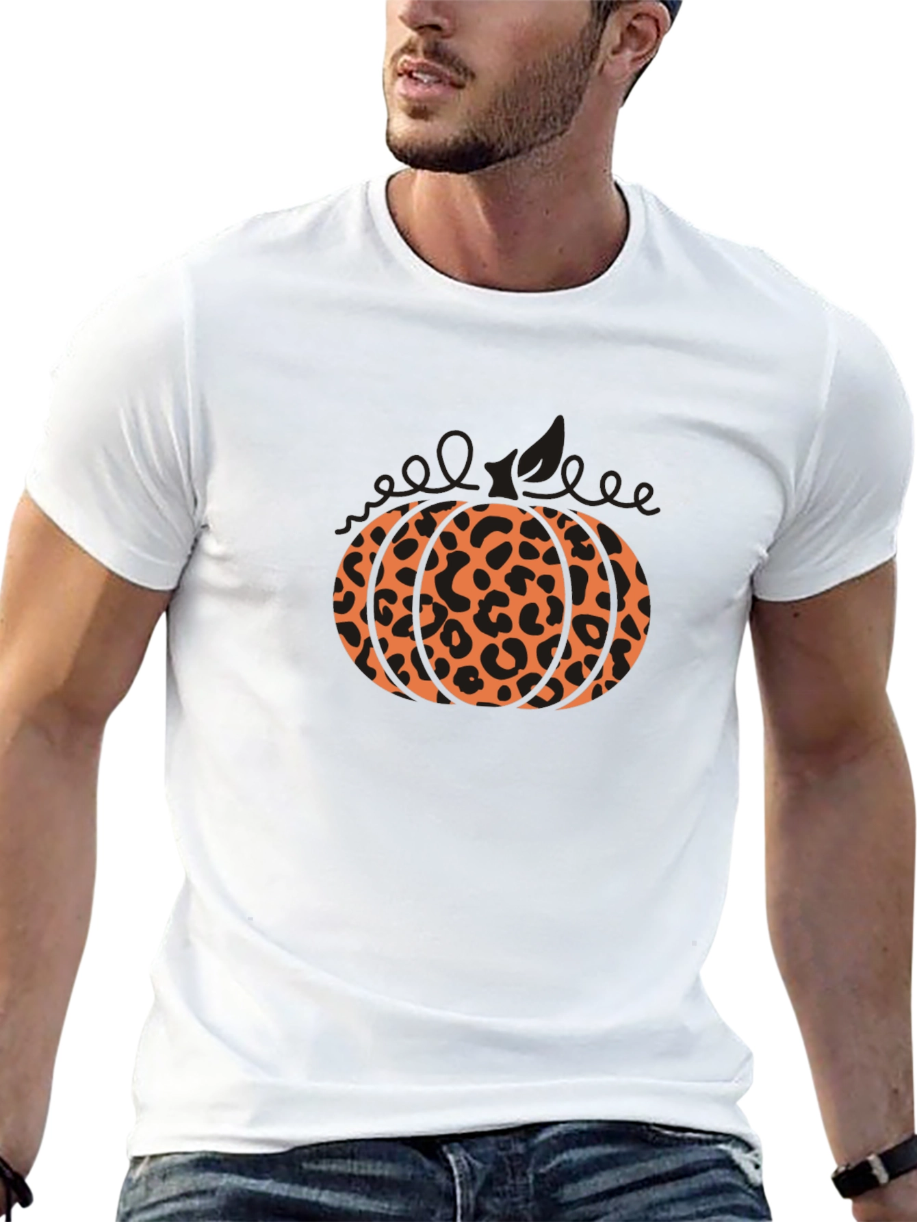 Leopard Pumpkin Halloween Tee