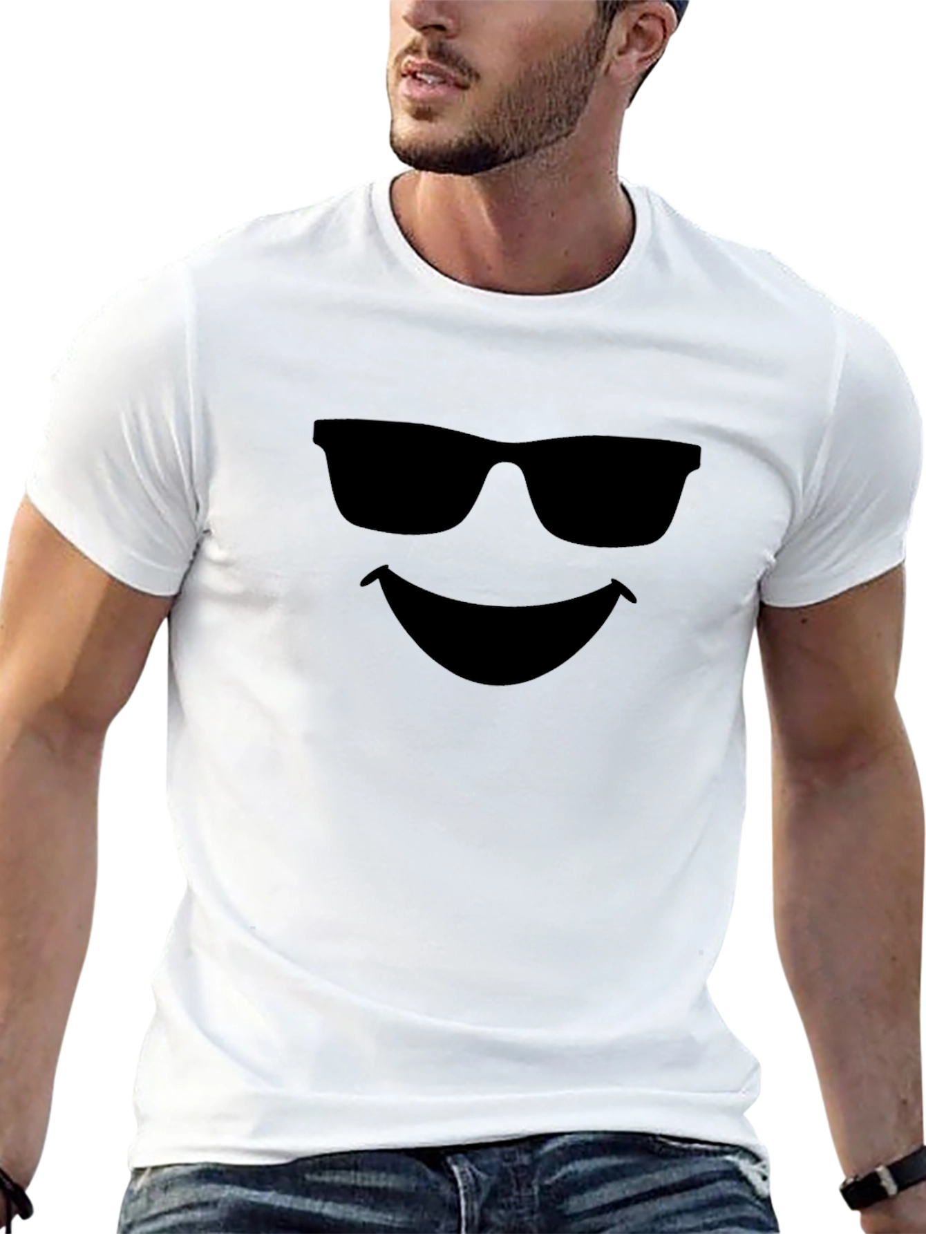 Cool Shades Smiley Face Graphic T-Shirt