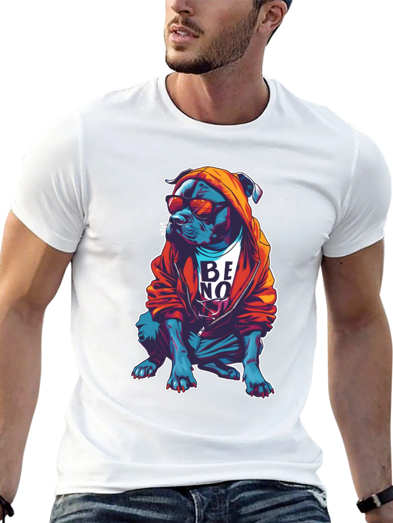 Cool Dog Graphic T-Shirt