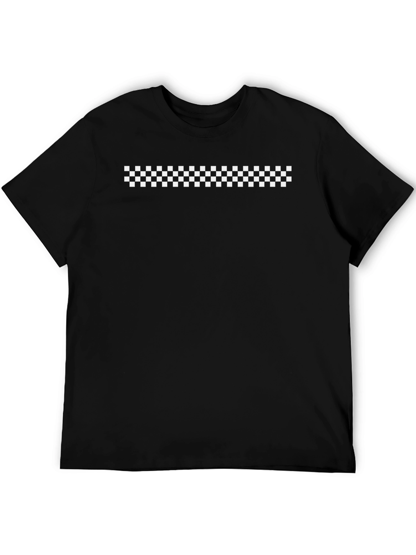 Checkerboard Stripe T-Shirt - Classic Style
