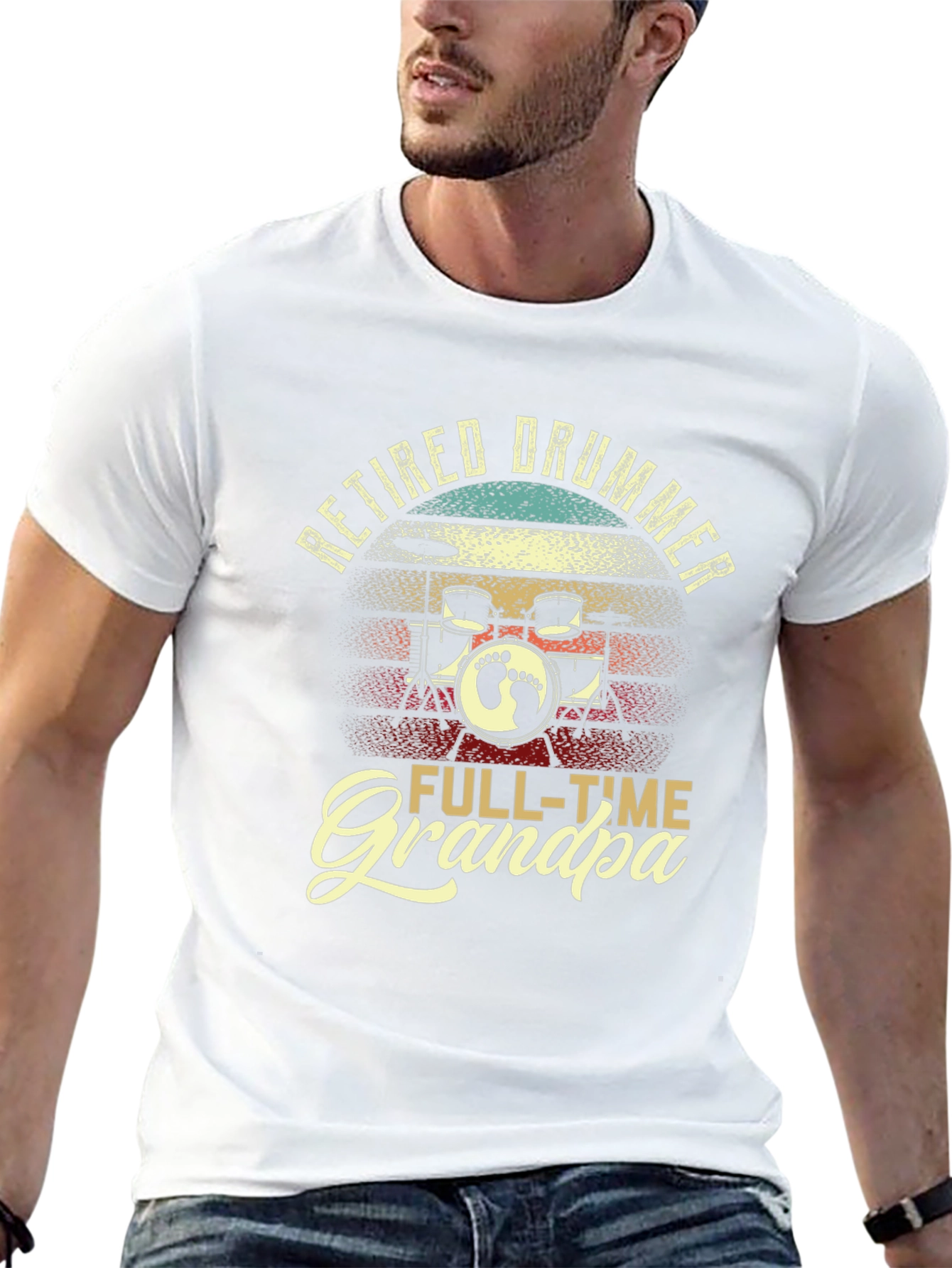 Retired Drummer Grandpa T-Shirt
