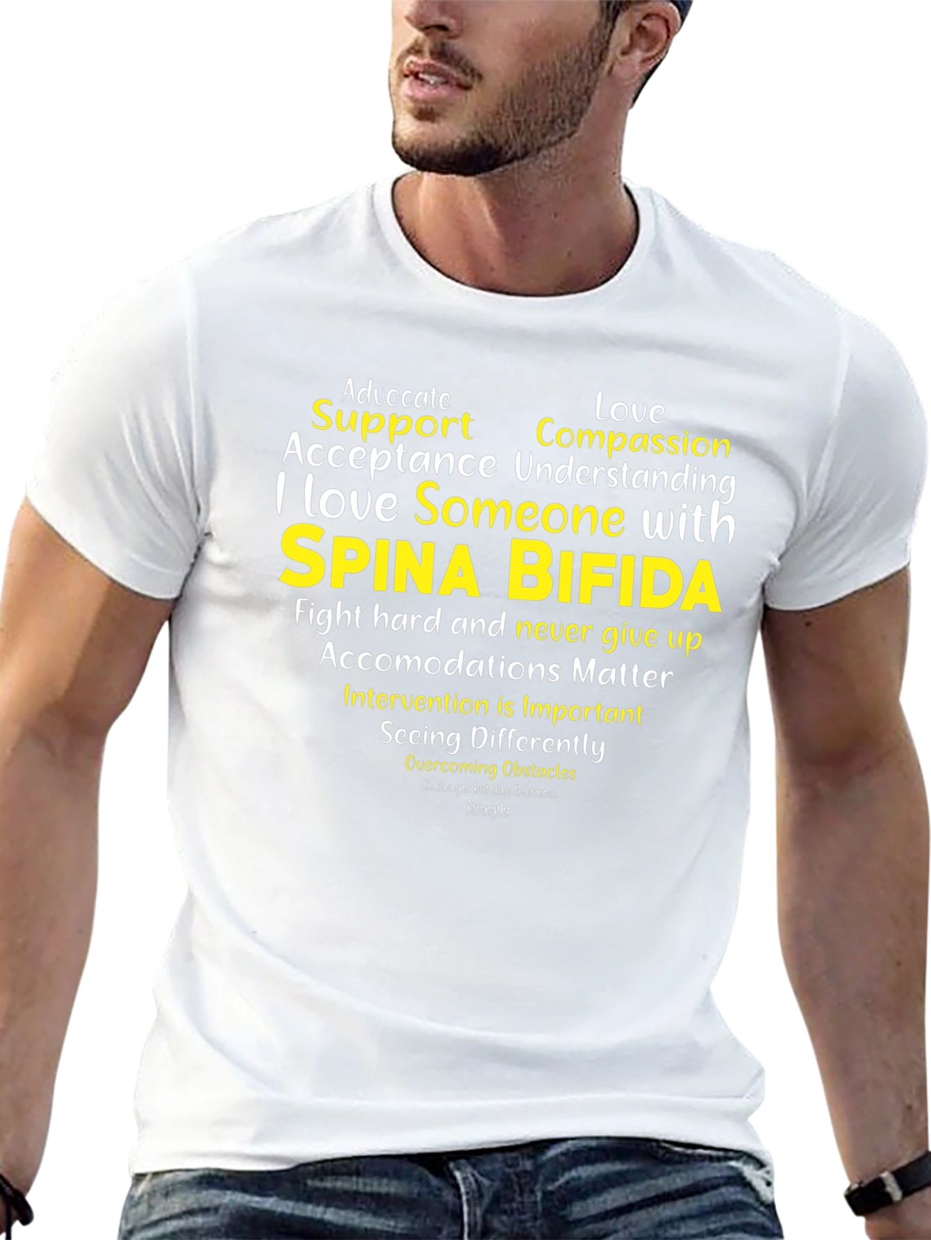 Spina Bifida Awareness T-Shirt - Advocate Support Love
