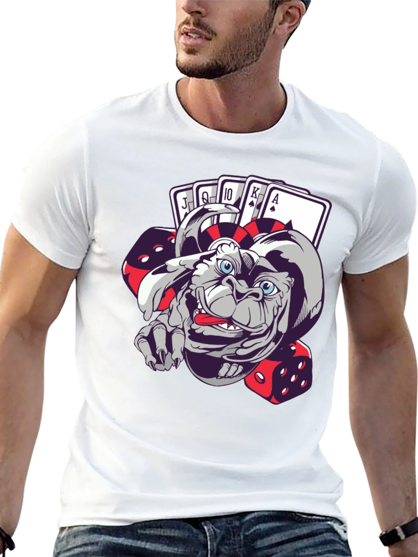 Gremilin Gambler Graphic T-Shirt - Playful & Unique