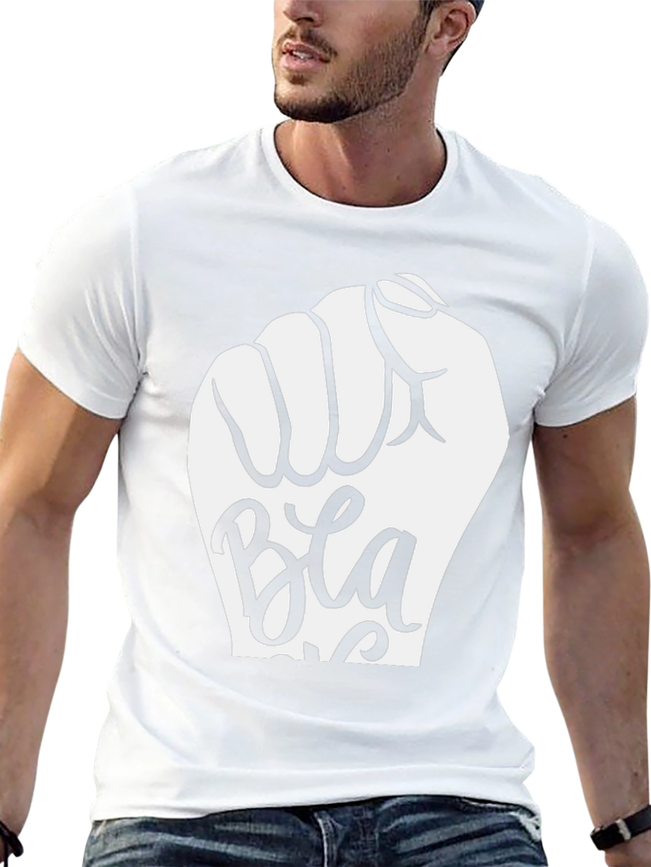 Black Power Fist T-Shirt - Bold Graphic Tee