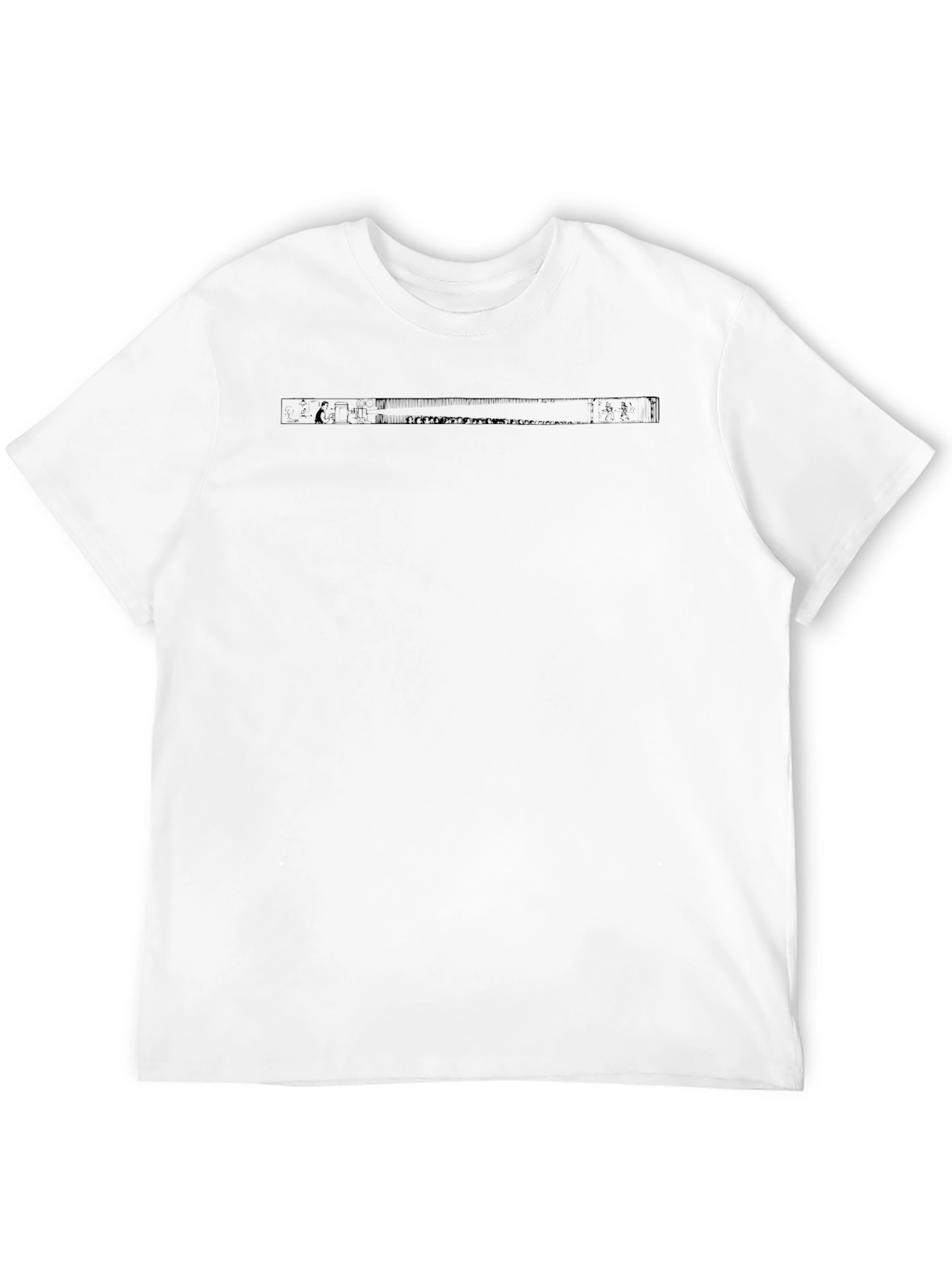 Mens Black Graphic Print T-Shirt
