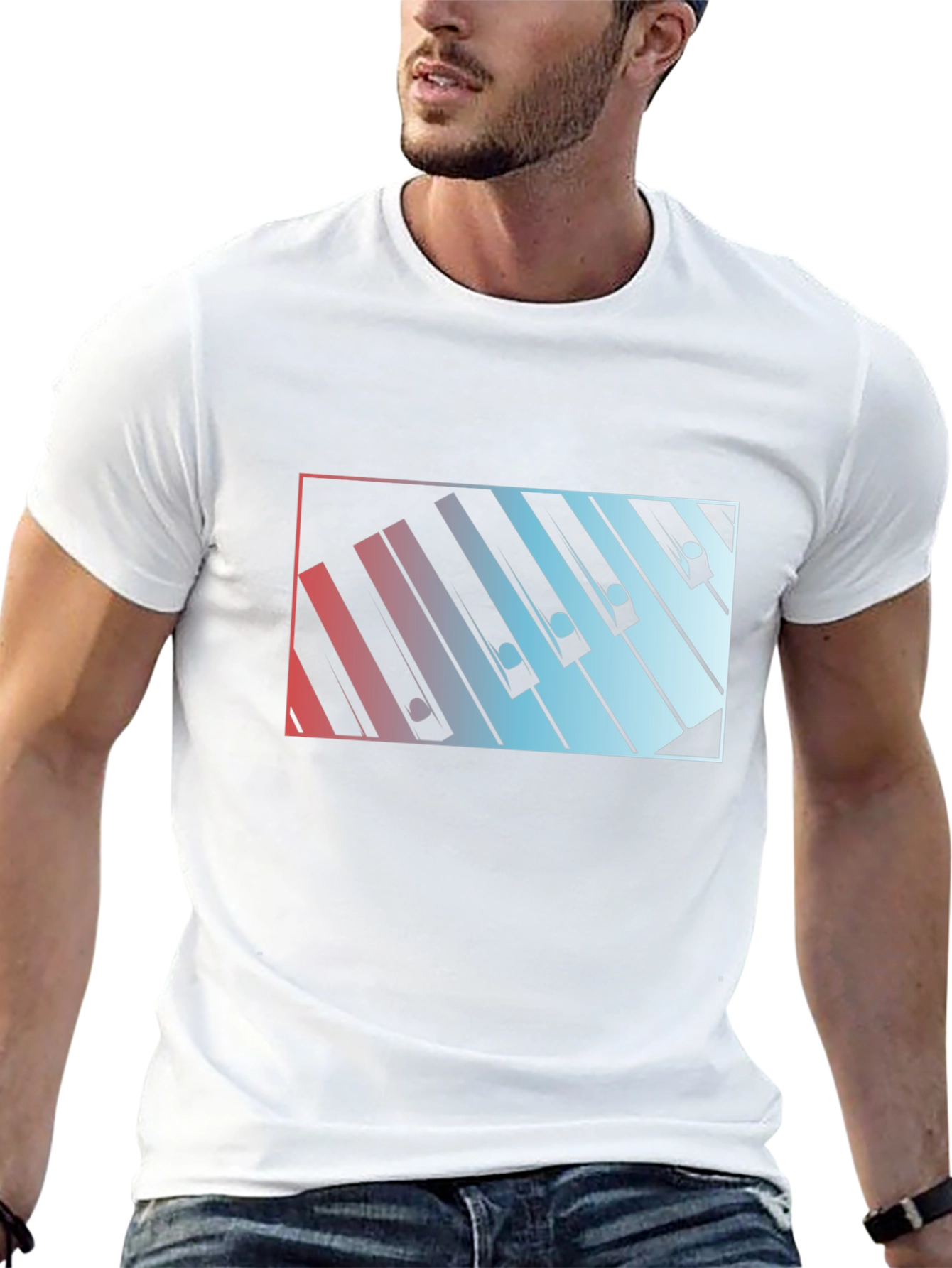 Piano Keys Graphic Tee - Music Lover Shirt