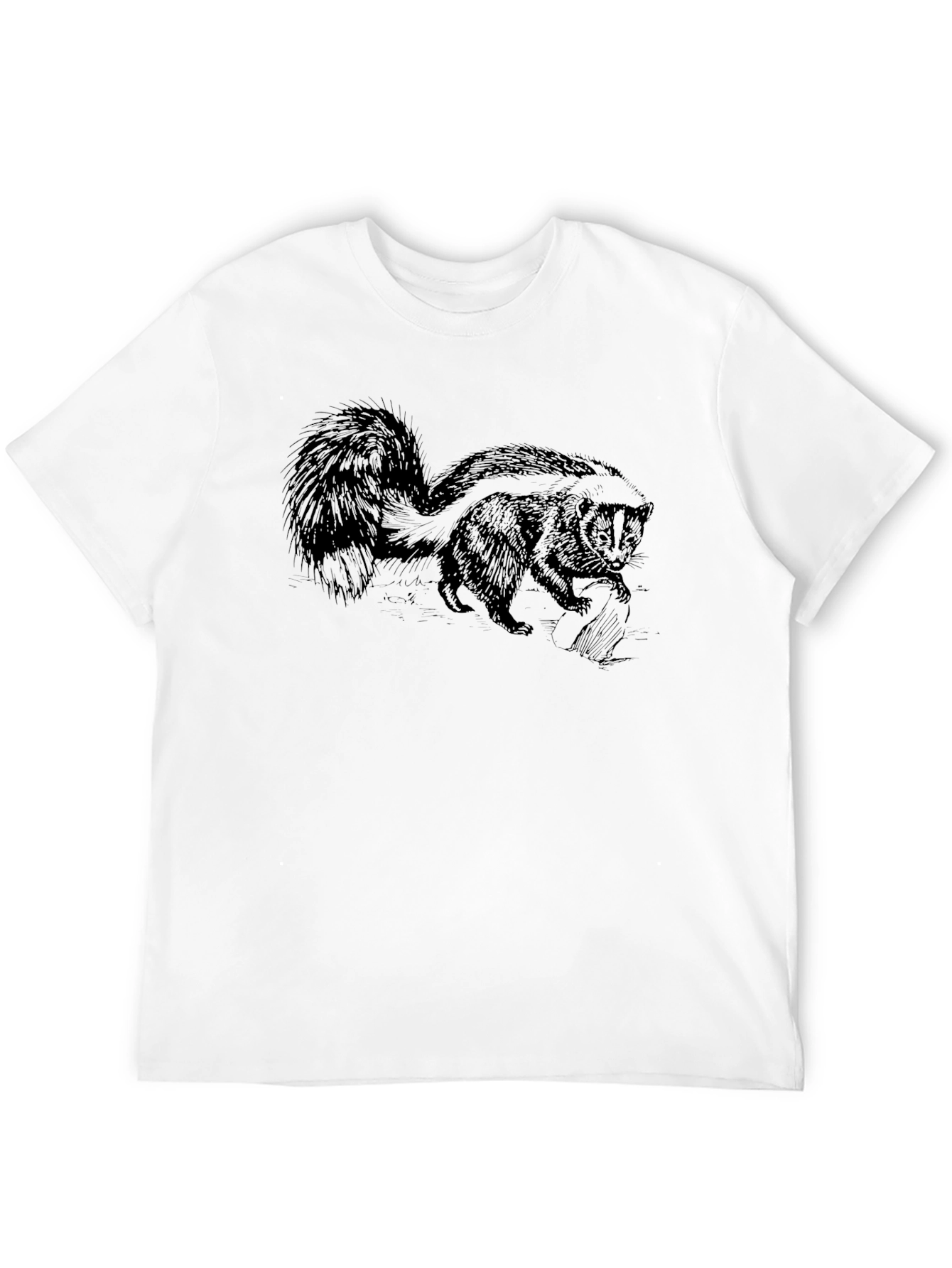 Skunk Graphic Tee - Casual Cotton T-Shirt