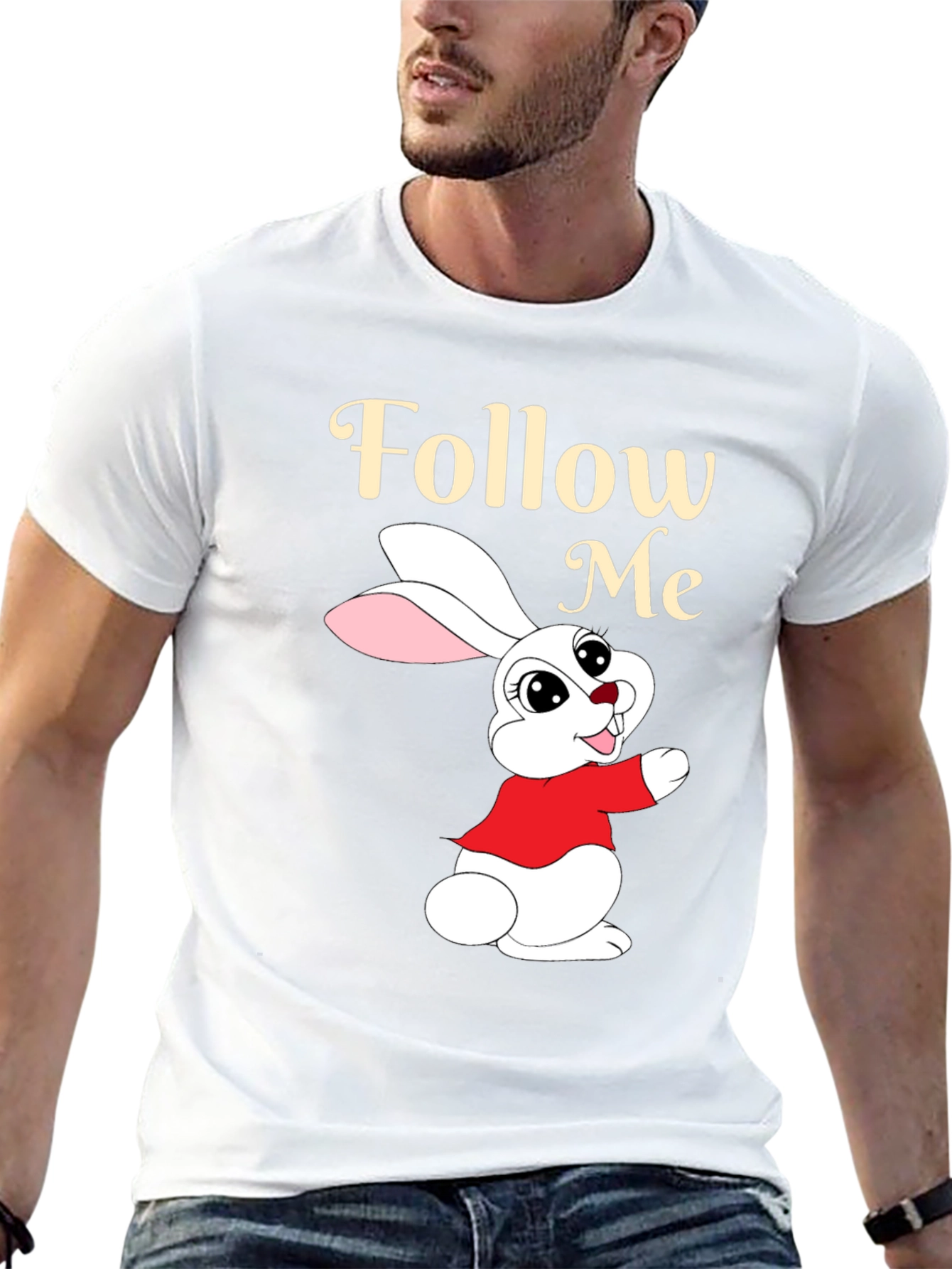 Follow Me Easter Bunny T-Shirt