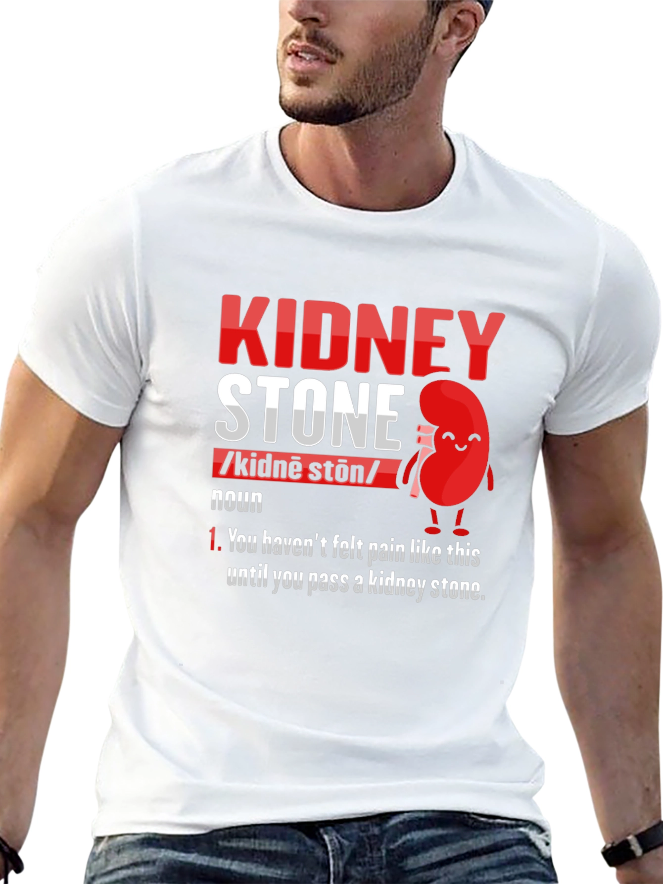 Kidney Stone Definition T-Shirt - Funny Pain Relief Tee
