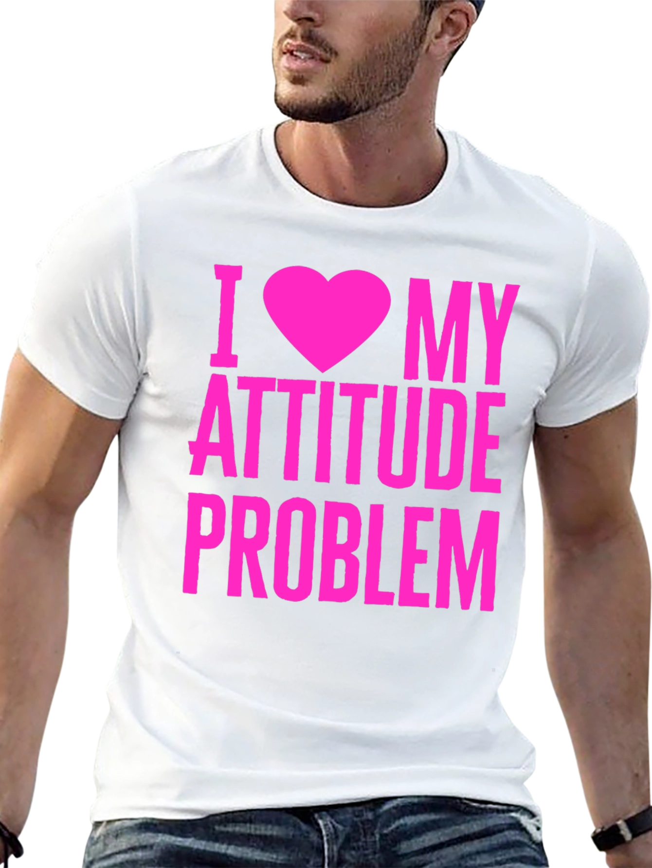 I Heart My Attitude Problem Graphic T-Shirt