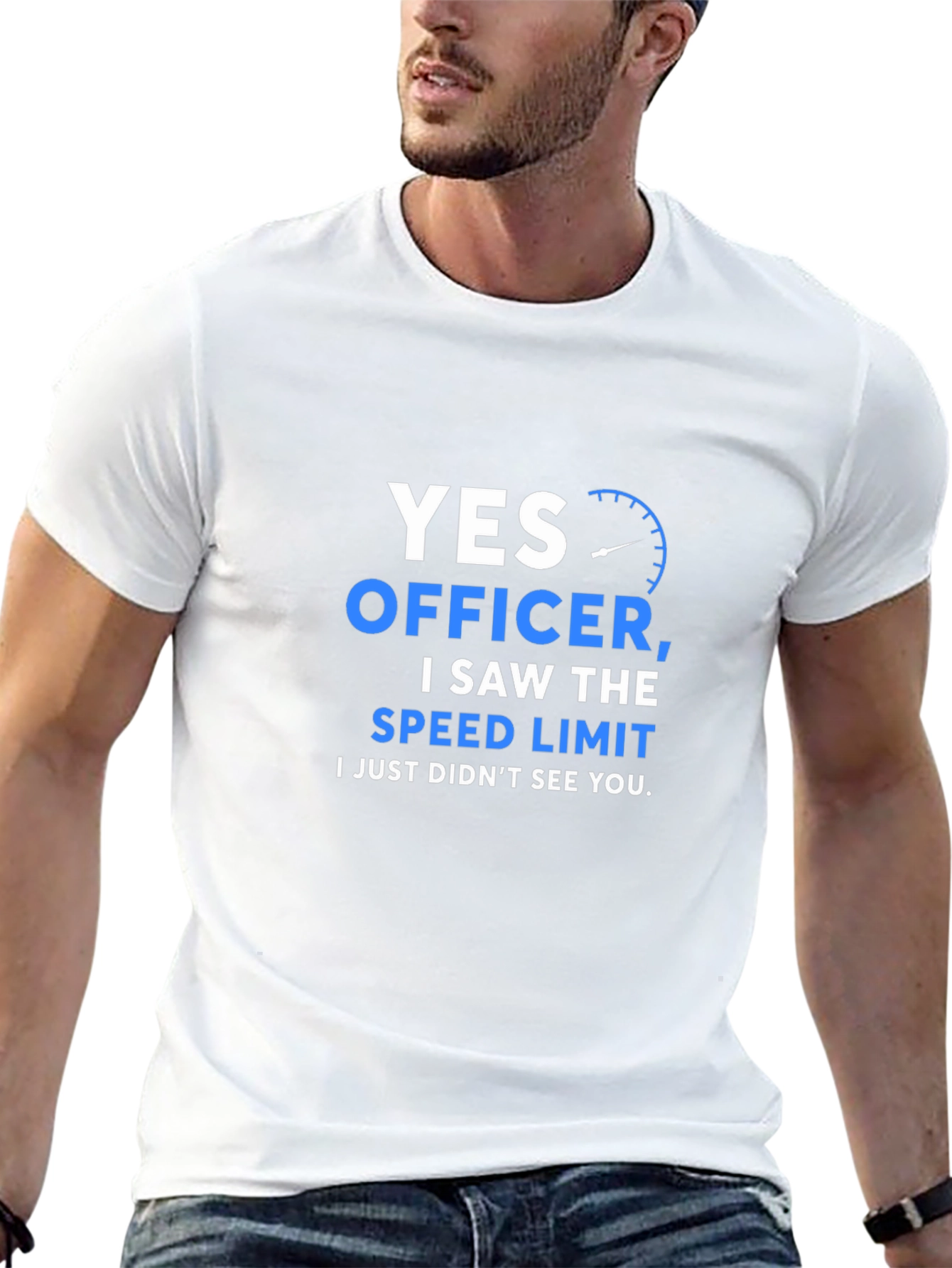 Funny Speed Limit T-Shirt - Yes Officer