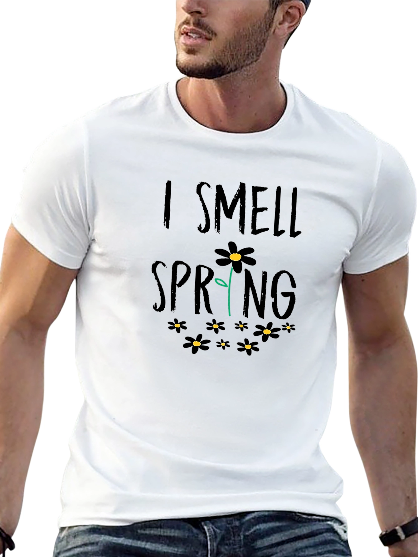 I Smell Spring Floral Graphic T-Shirt