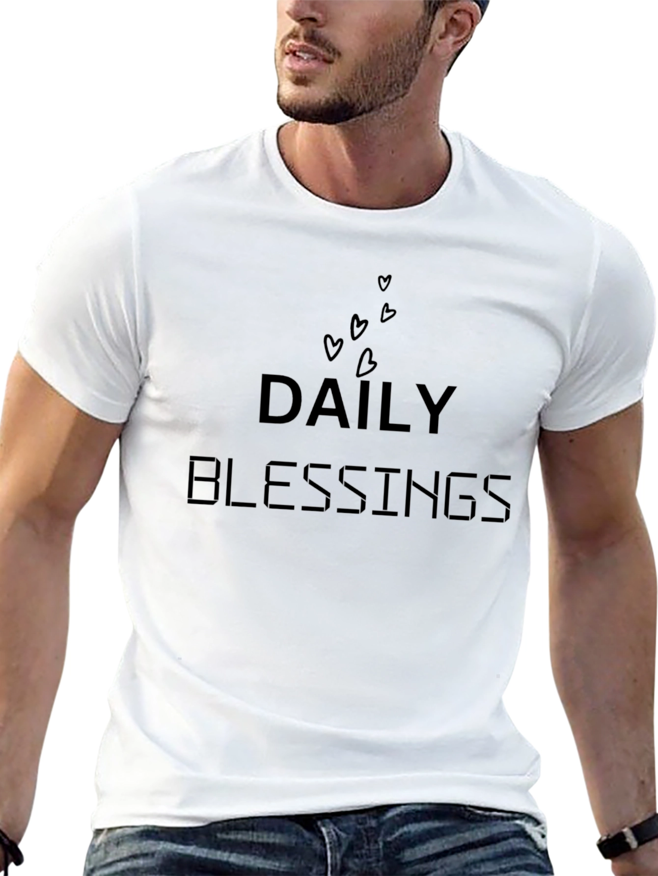 Daily Blessings Black T-Shirt