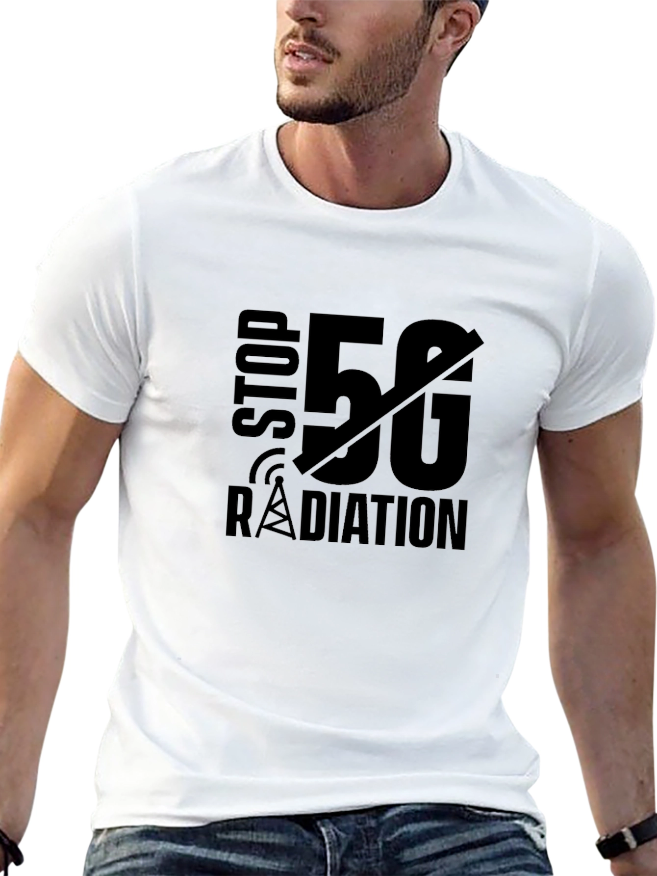 Stop 5G Radiation Graphic T-Shirt