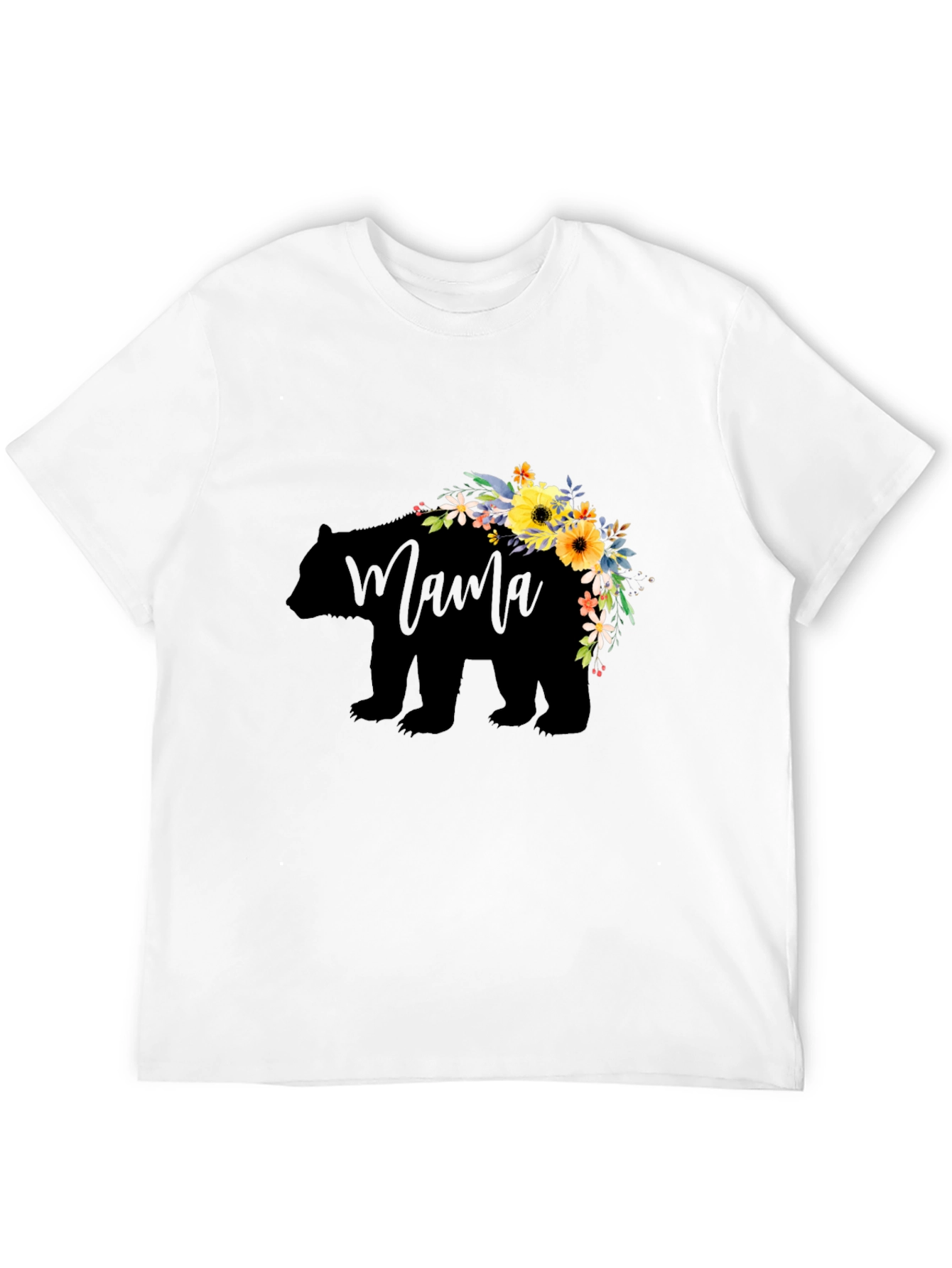Mama Bear Floral Graphic T-Shirt