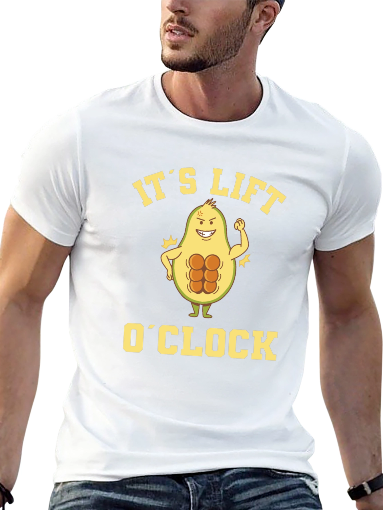 Its Lift OClock Avocado Gym T-Shirt