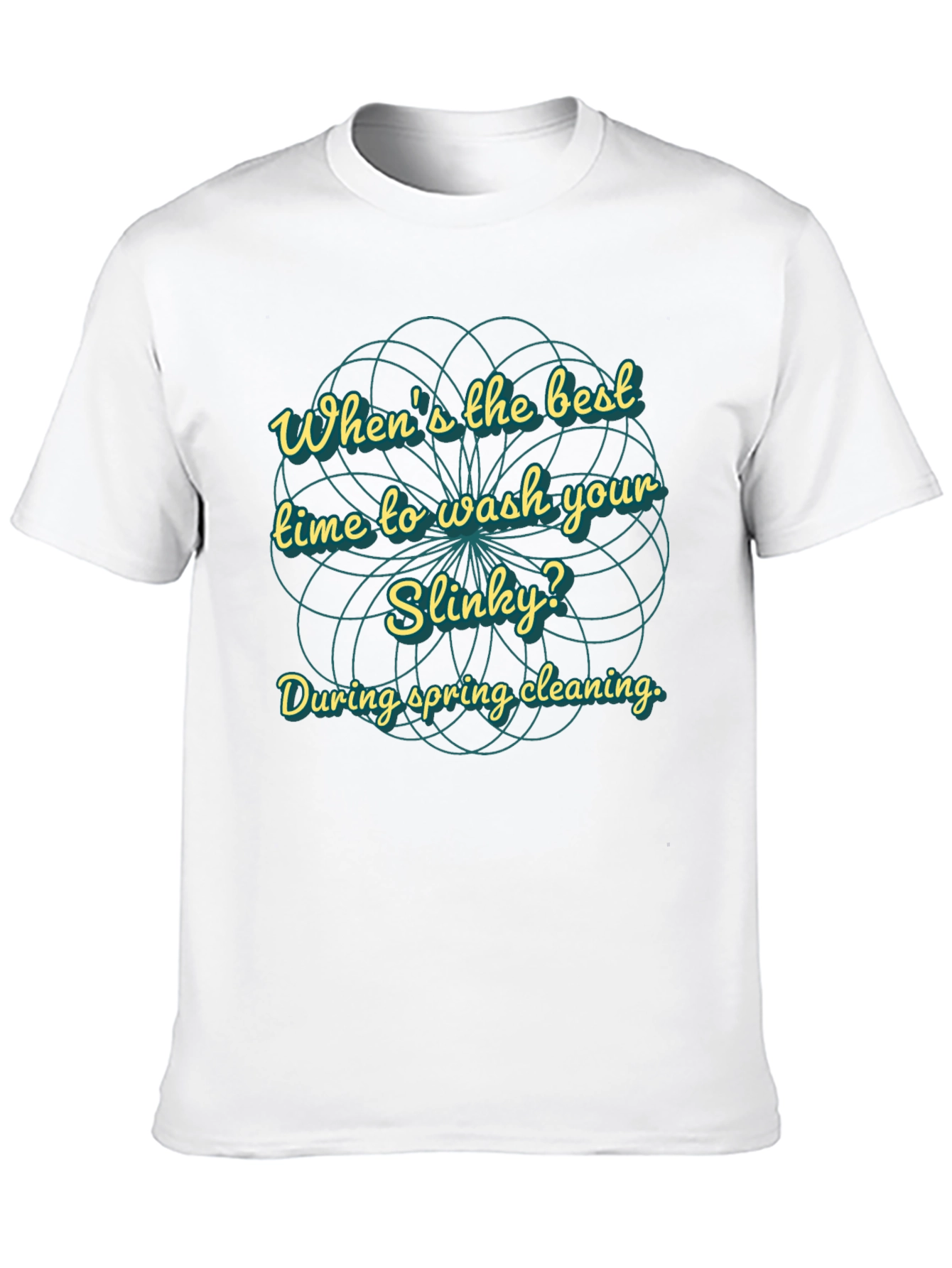Slinky Spring Cleaning T-Shirt - Humorous Graphic Tee