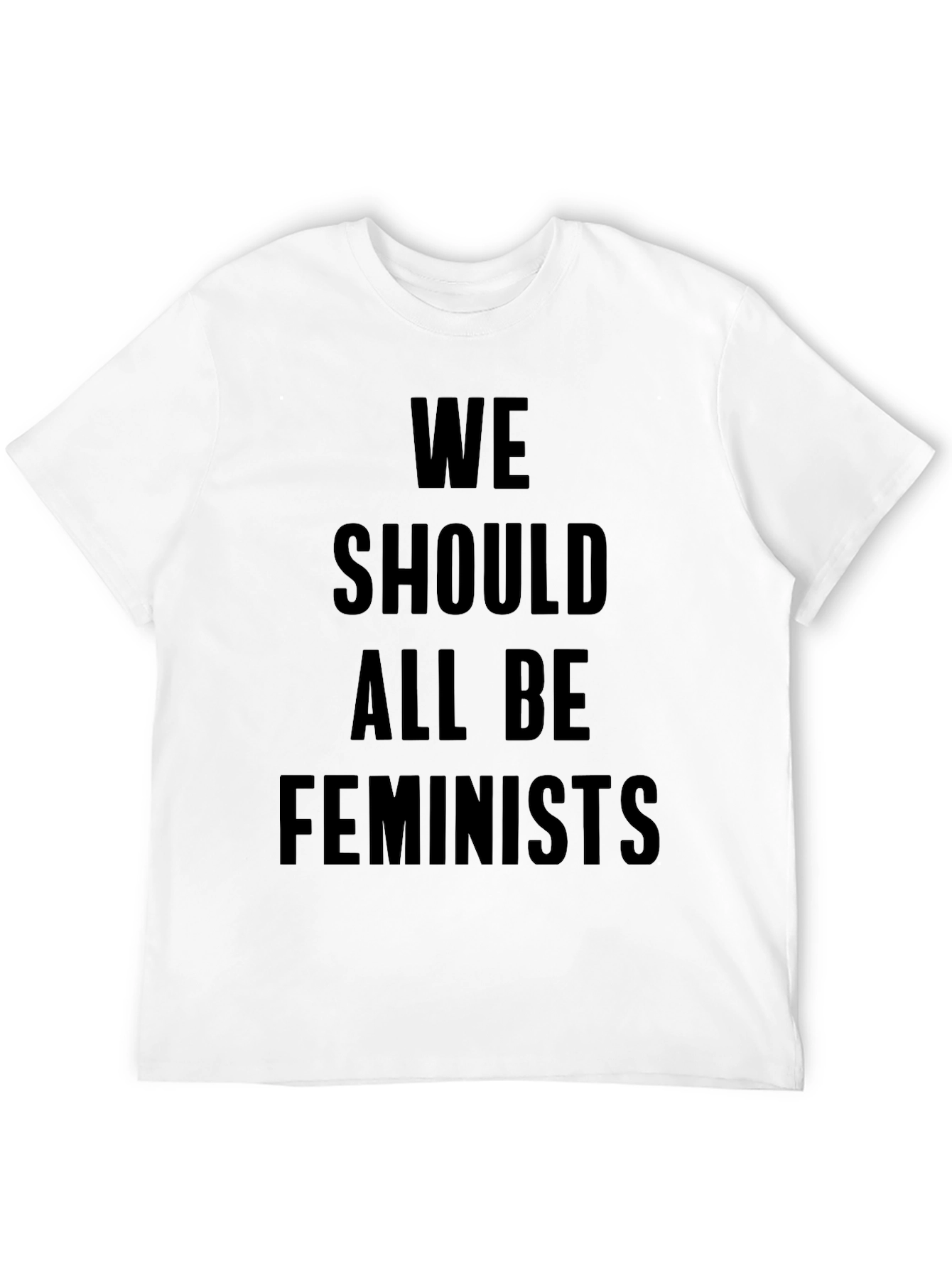 Feminist Slogan Graphic Tee - Black T-Shirt