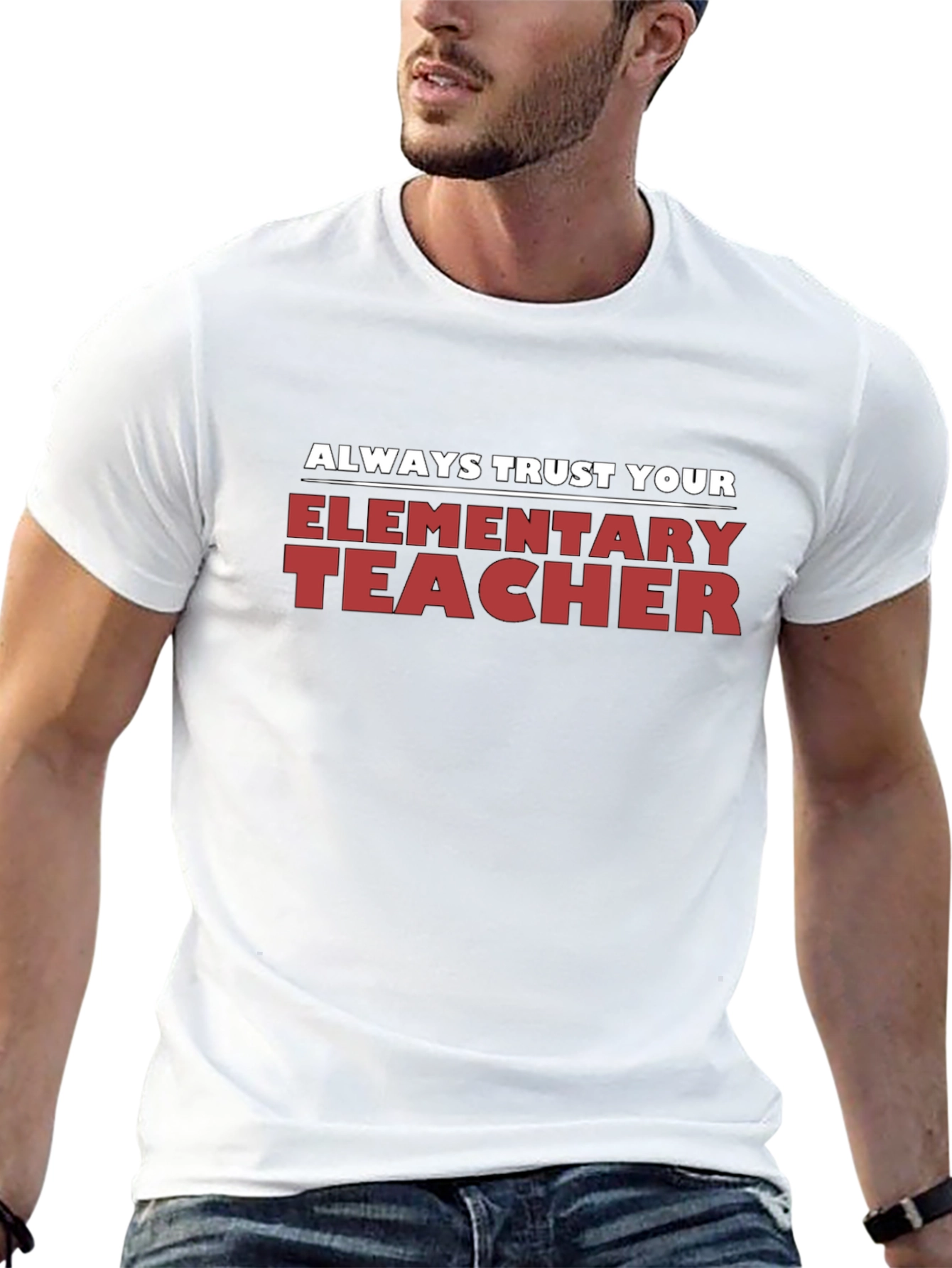 Trust Your Elementary Teacher Black T-Shirt