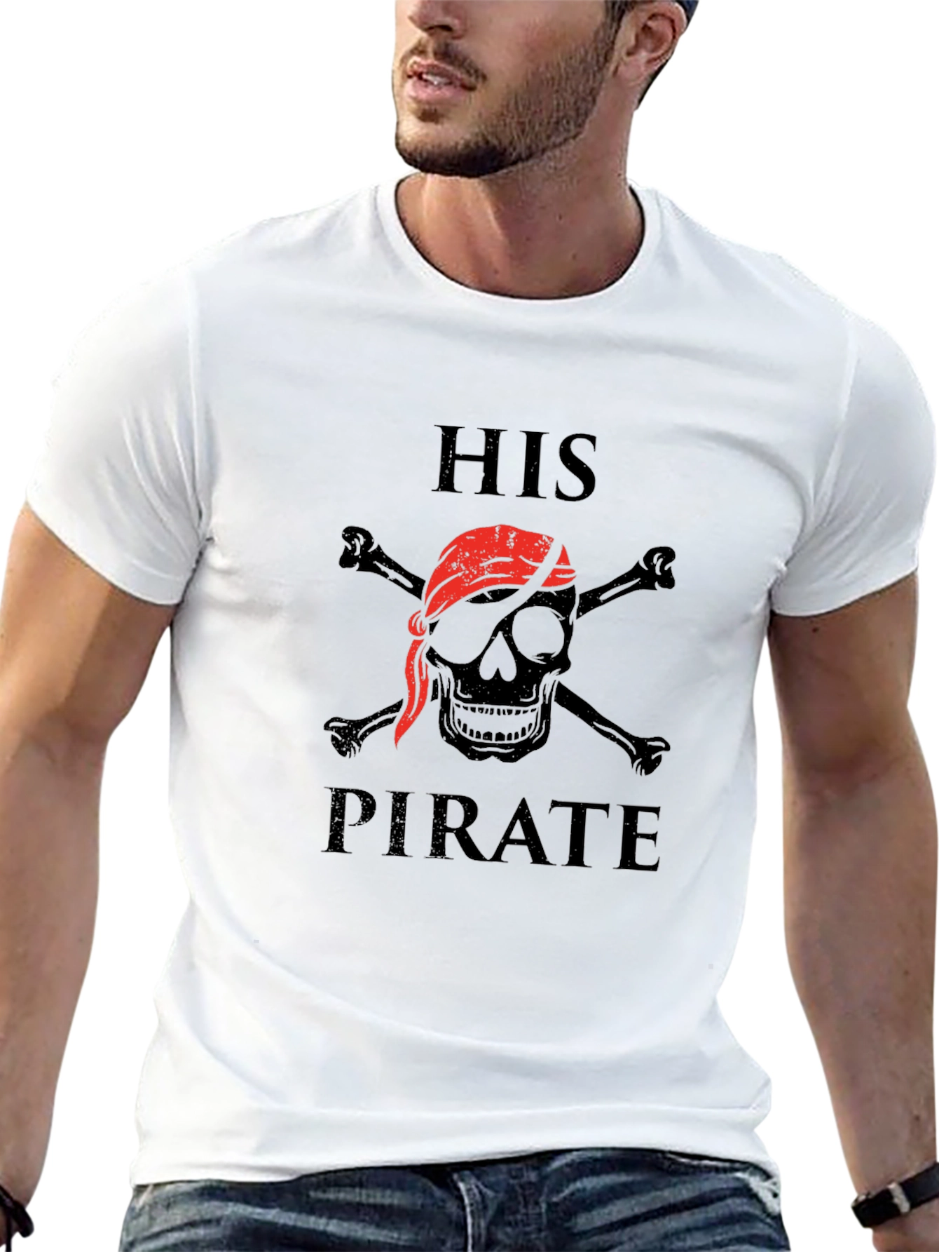 His Pirate Graphic T-Shirt - Skull & Crossbones Tee