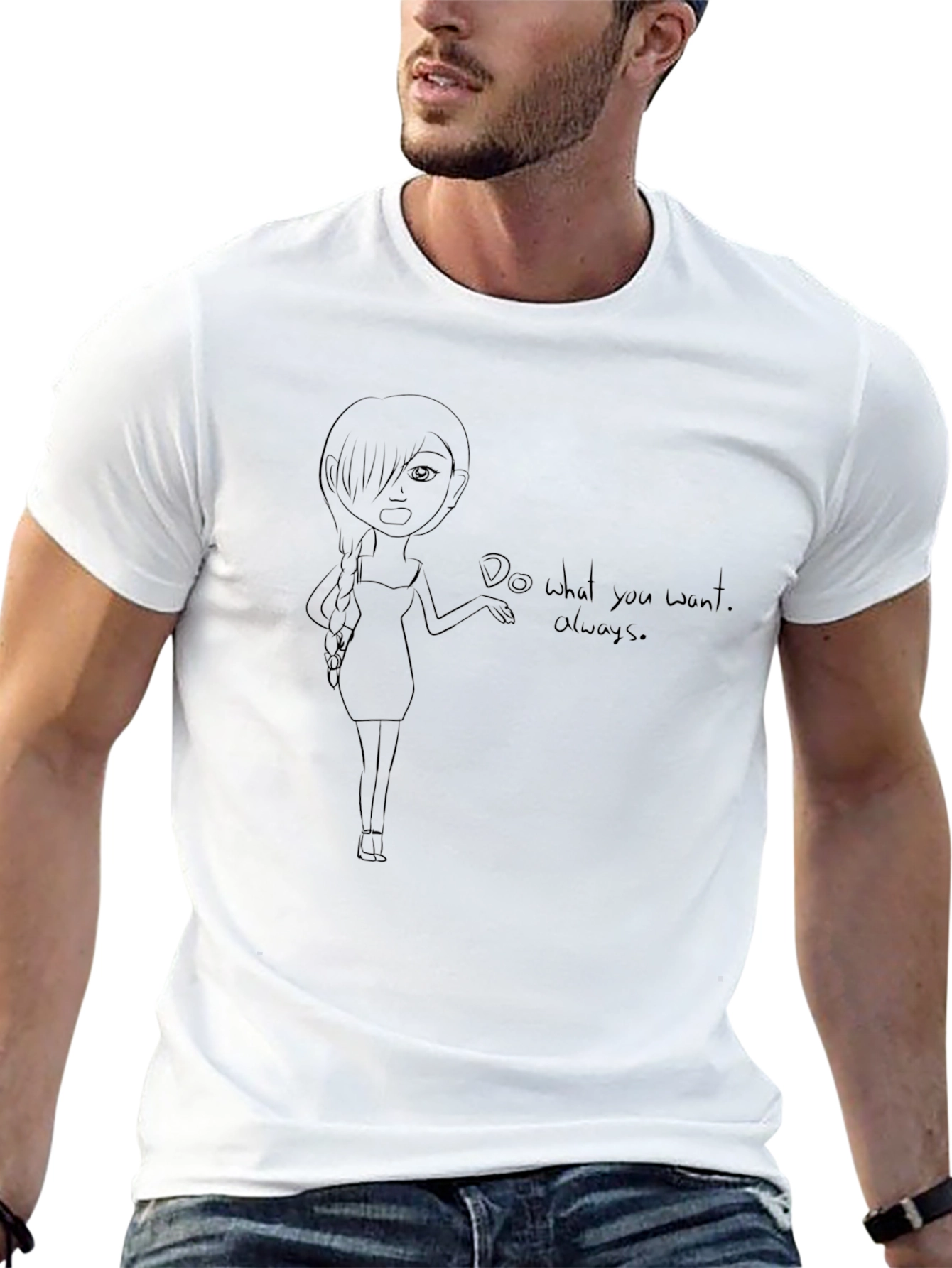 Graphic Tee: Do What You Want - Relaxed Fit