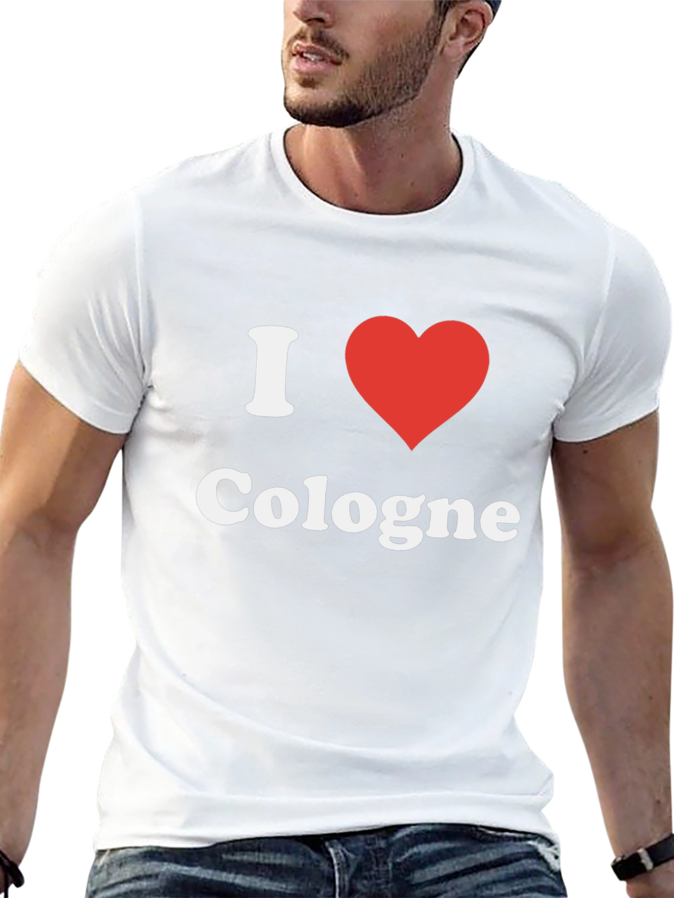 I Heart Cologne T-Shirt - Black Graphic Tee