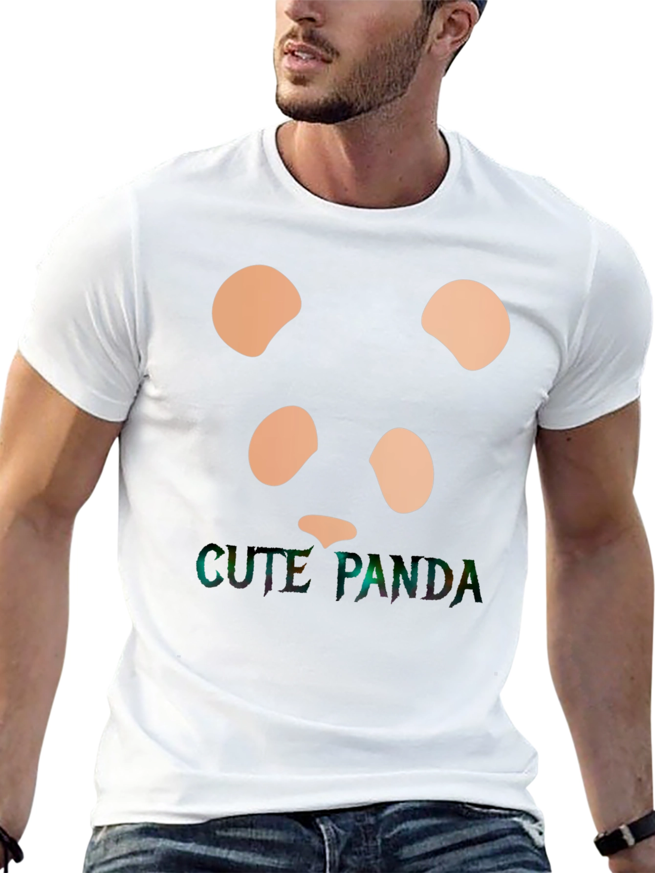 Cute Panda Graphic Tee - Stylish Black T-Shirt
