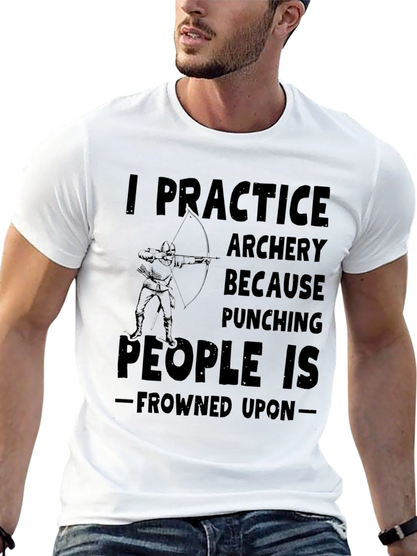 Archery Practice Tee - Punching Frowned Upon