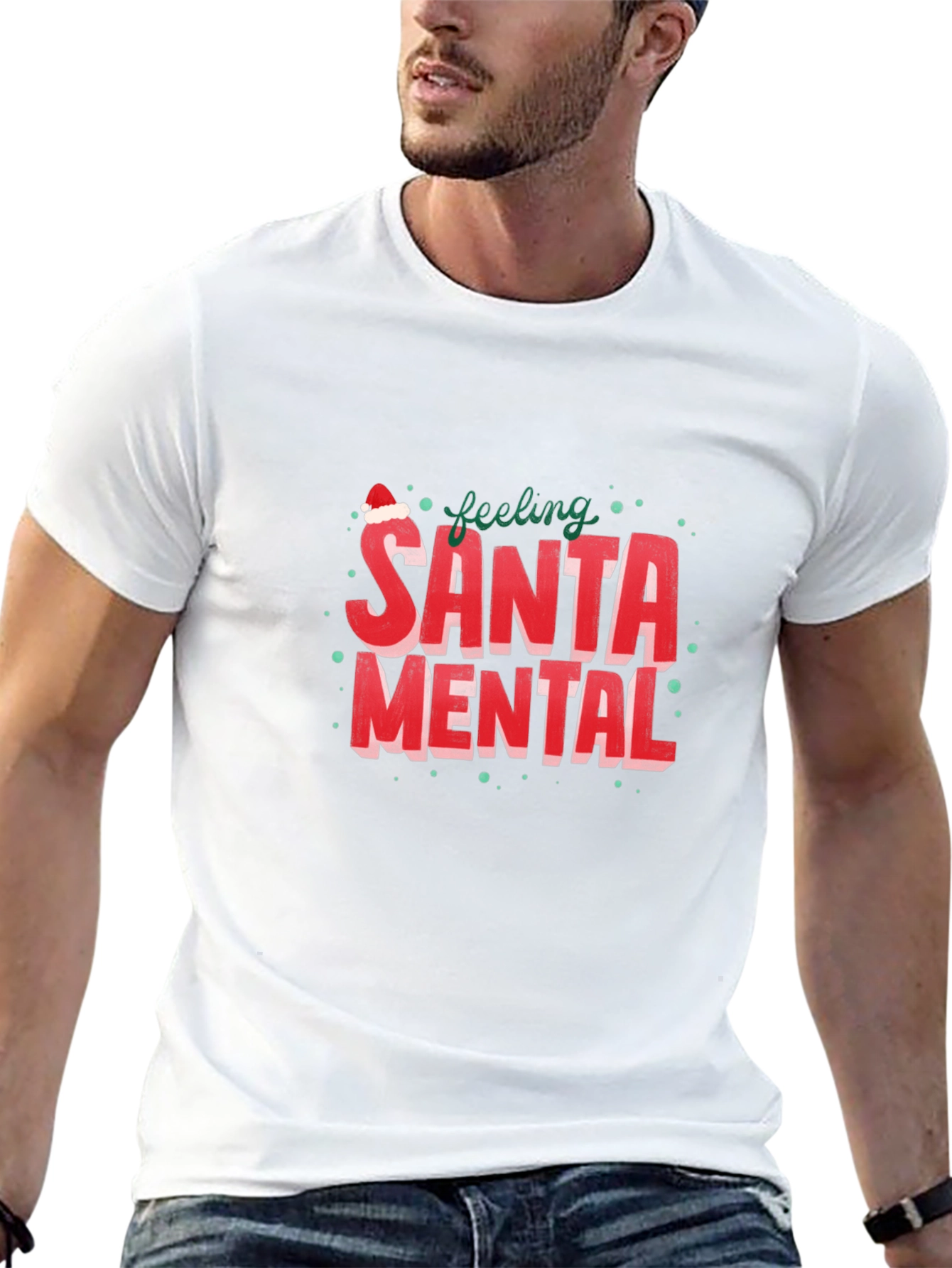 Feeling Santa Mental Graphic Tee
