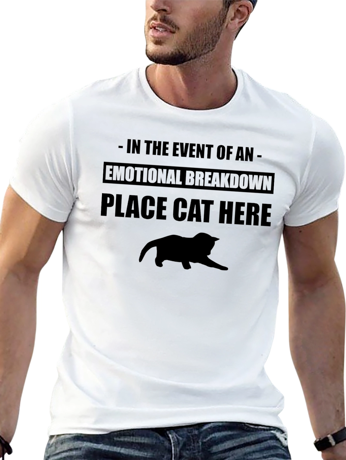 Emotional Support Cat Graphic Tee