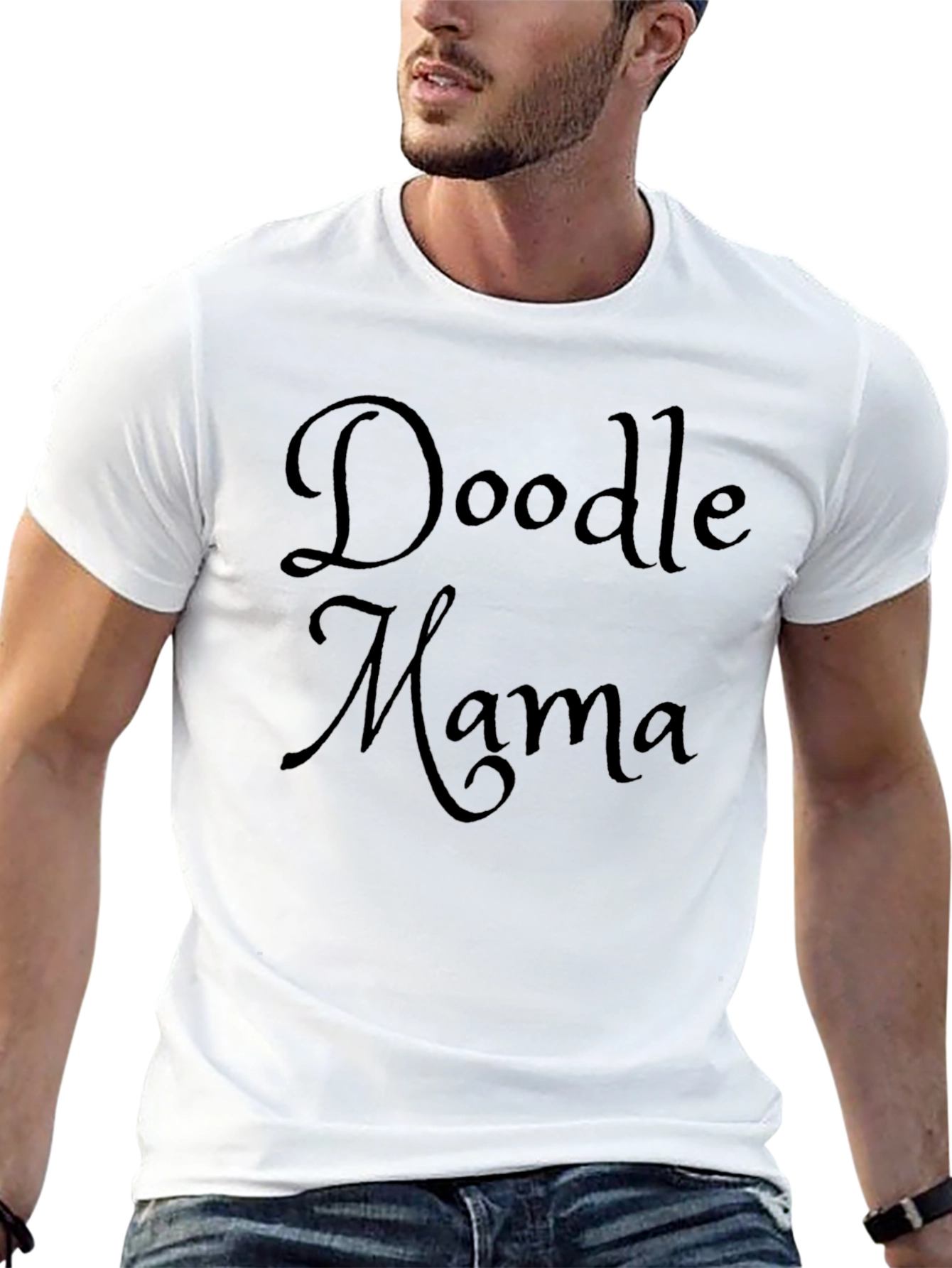 Doodle Mama Black Graphic T-Shirt