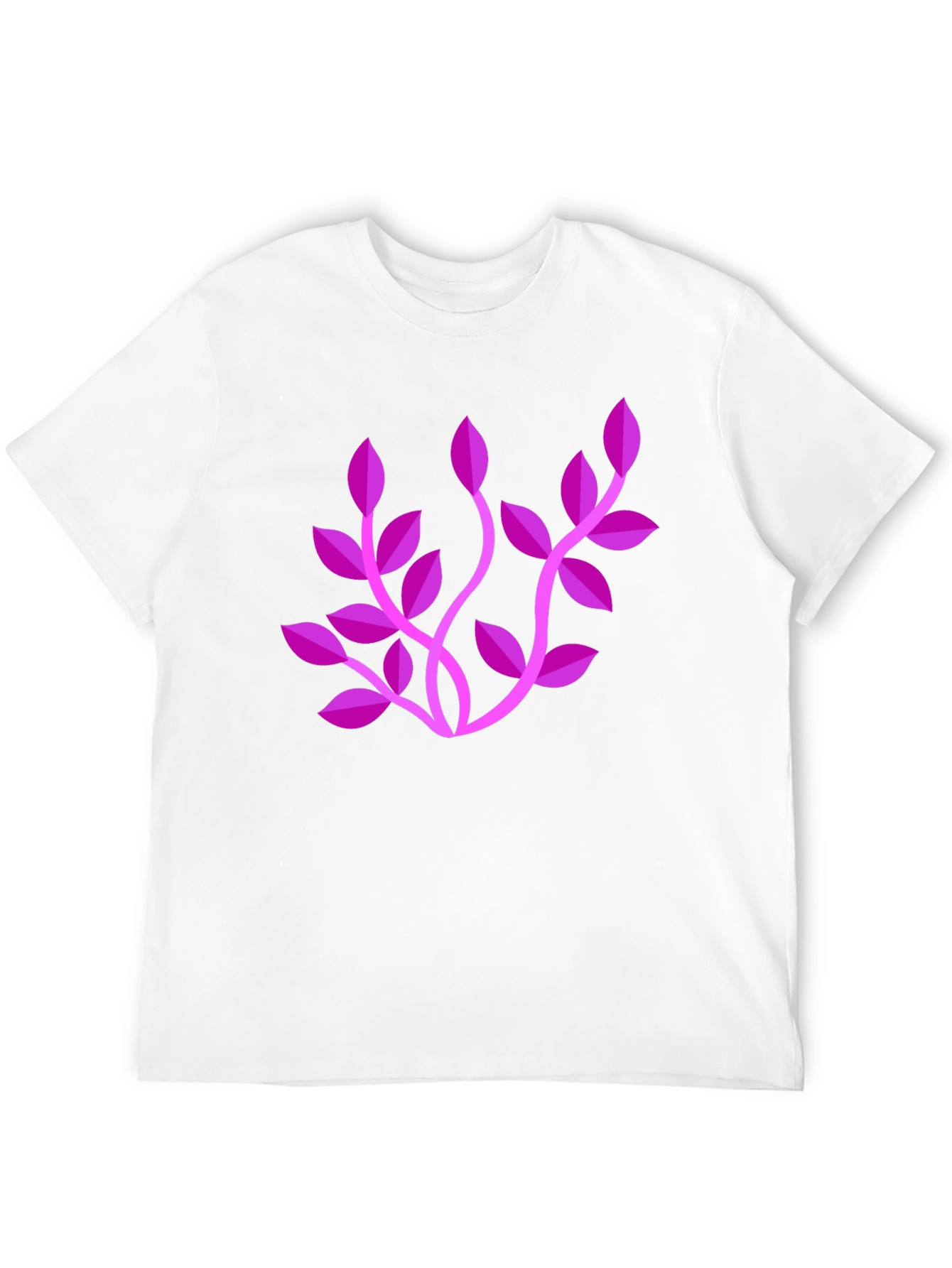 Stylish Black T-Shirt with Floral Design